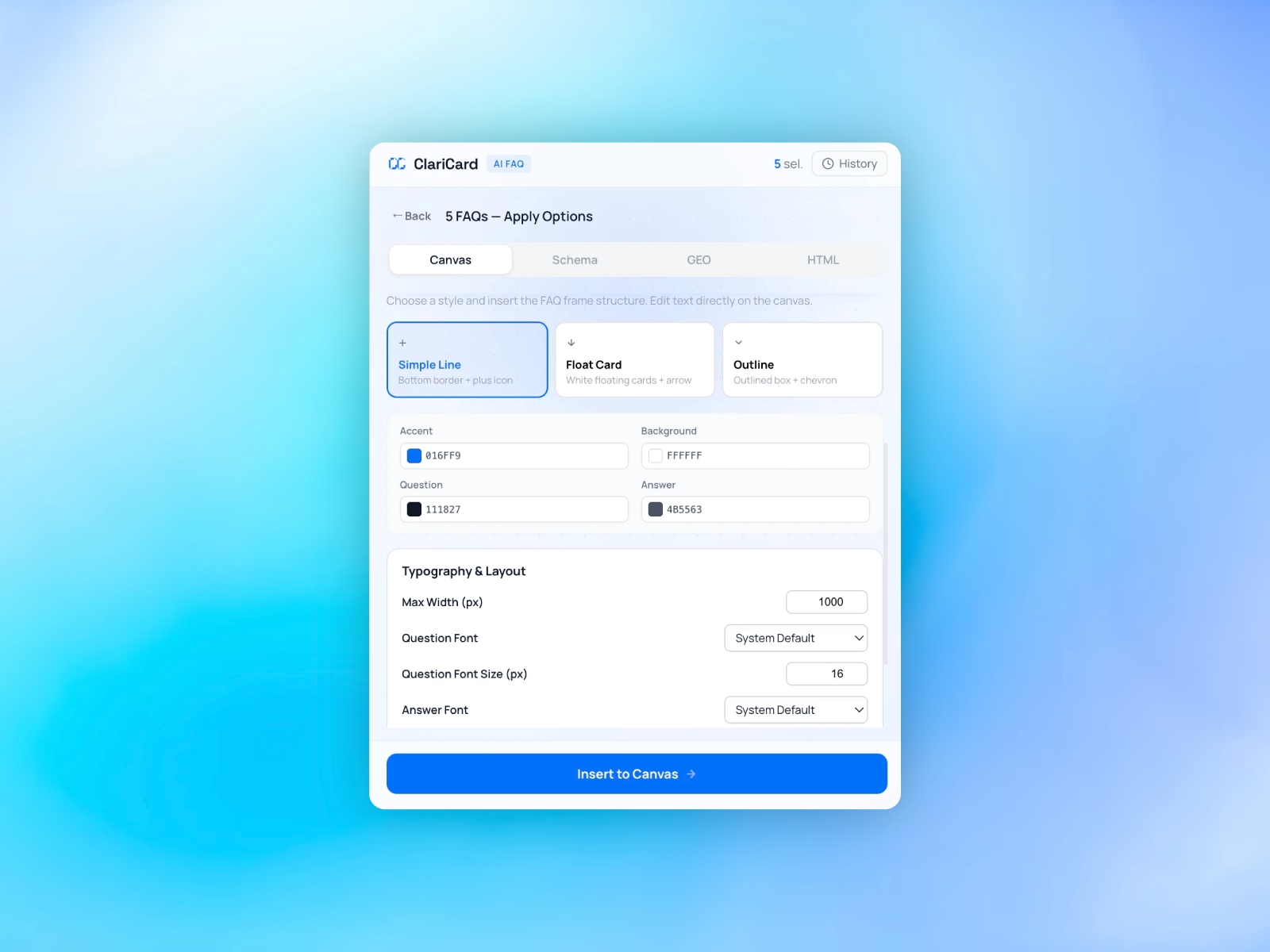 Thumbnail 2 for Claricard — AI FAQ Optimizer, a Framer Marketplace template by EasySpark.
