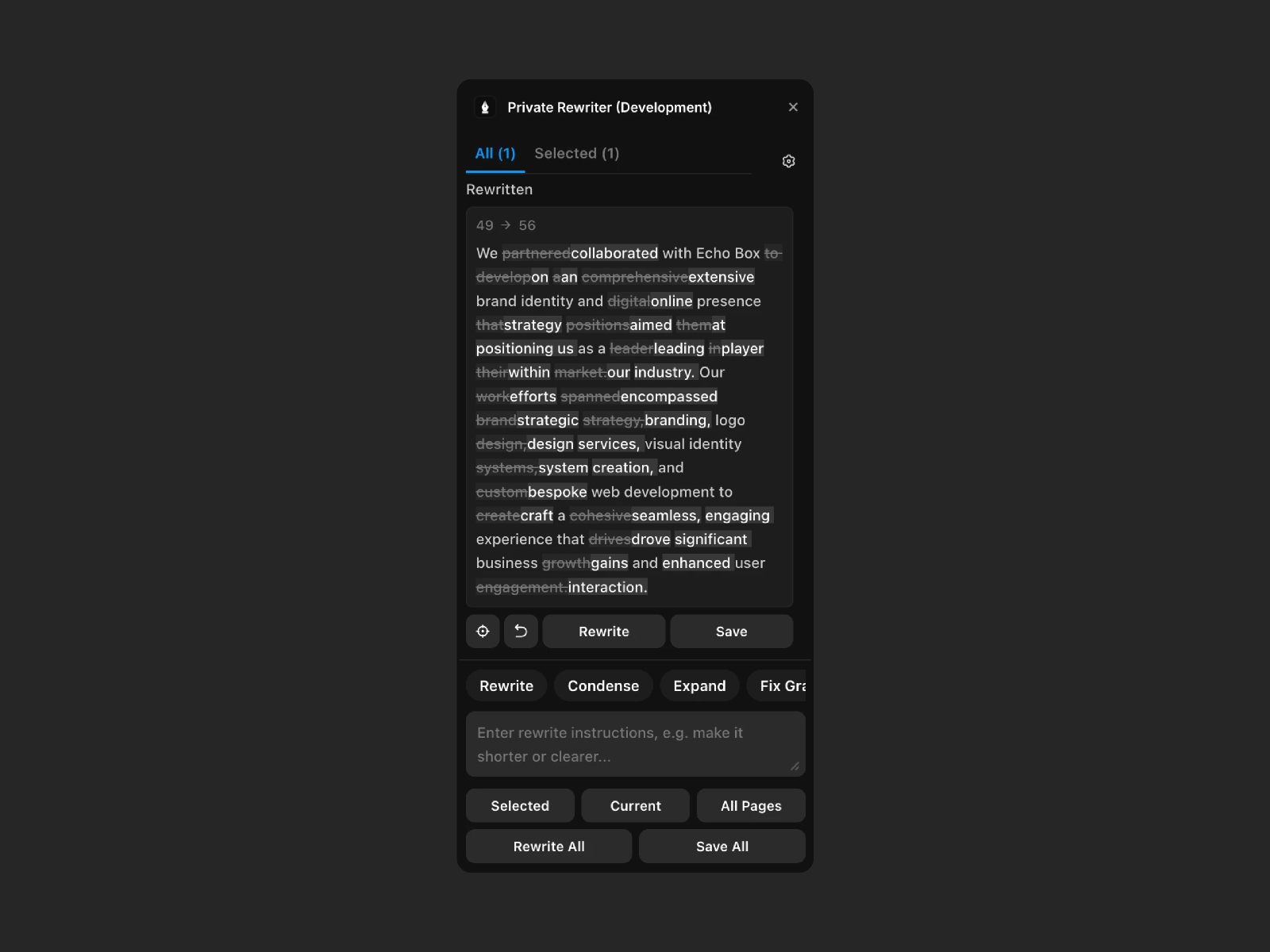 Thumbnail 2 for Private Rewriter, a Framer Marketplace template by V2SPACE.