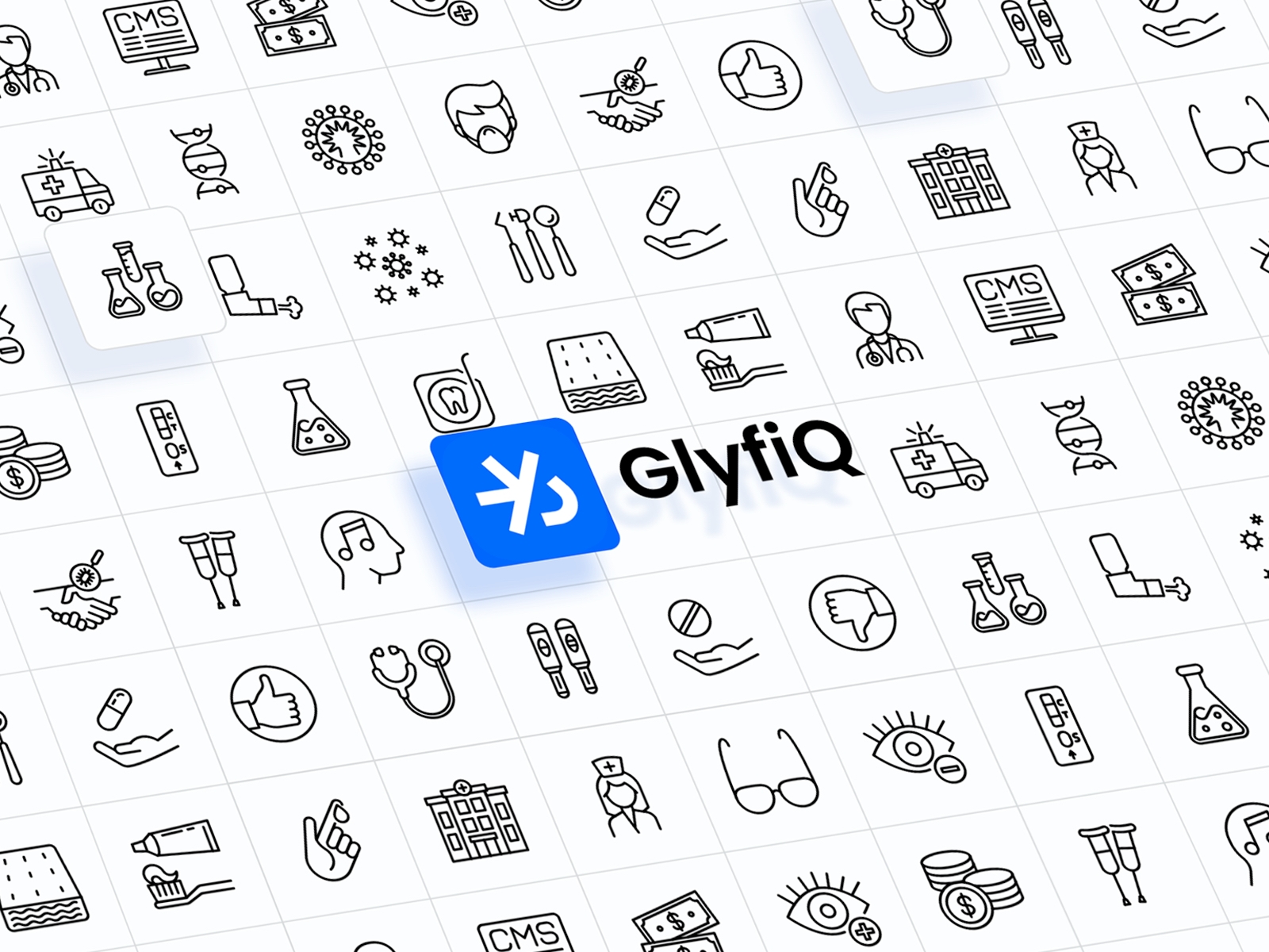 Thumbnail 1 for Glyfiq, a Framer Marketplace template by Alex Blogoodf.