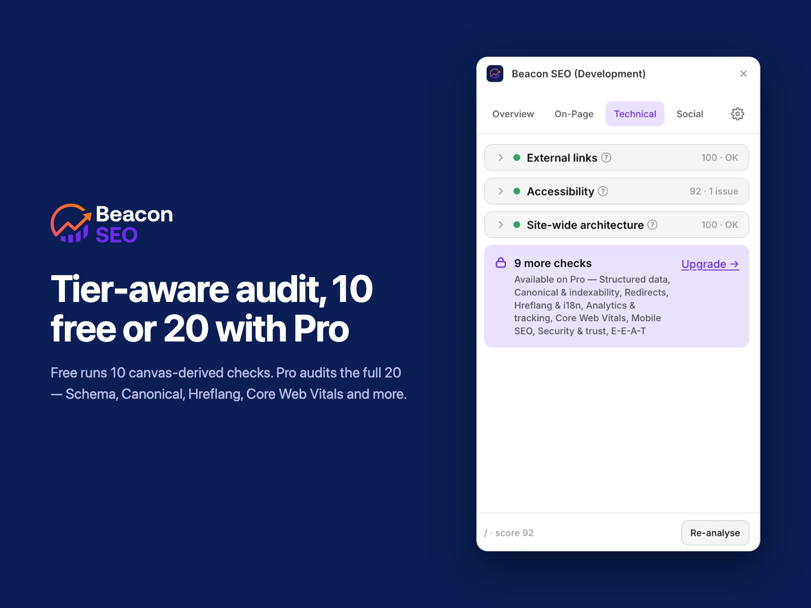 Screenshot 4 for Beacon SEO, a Framer Marketplace plugin by Khakan Hayder.