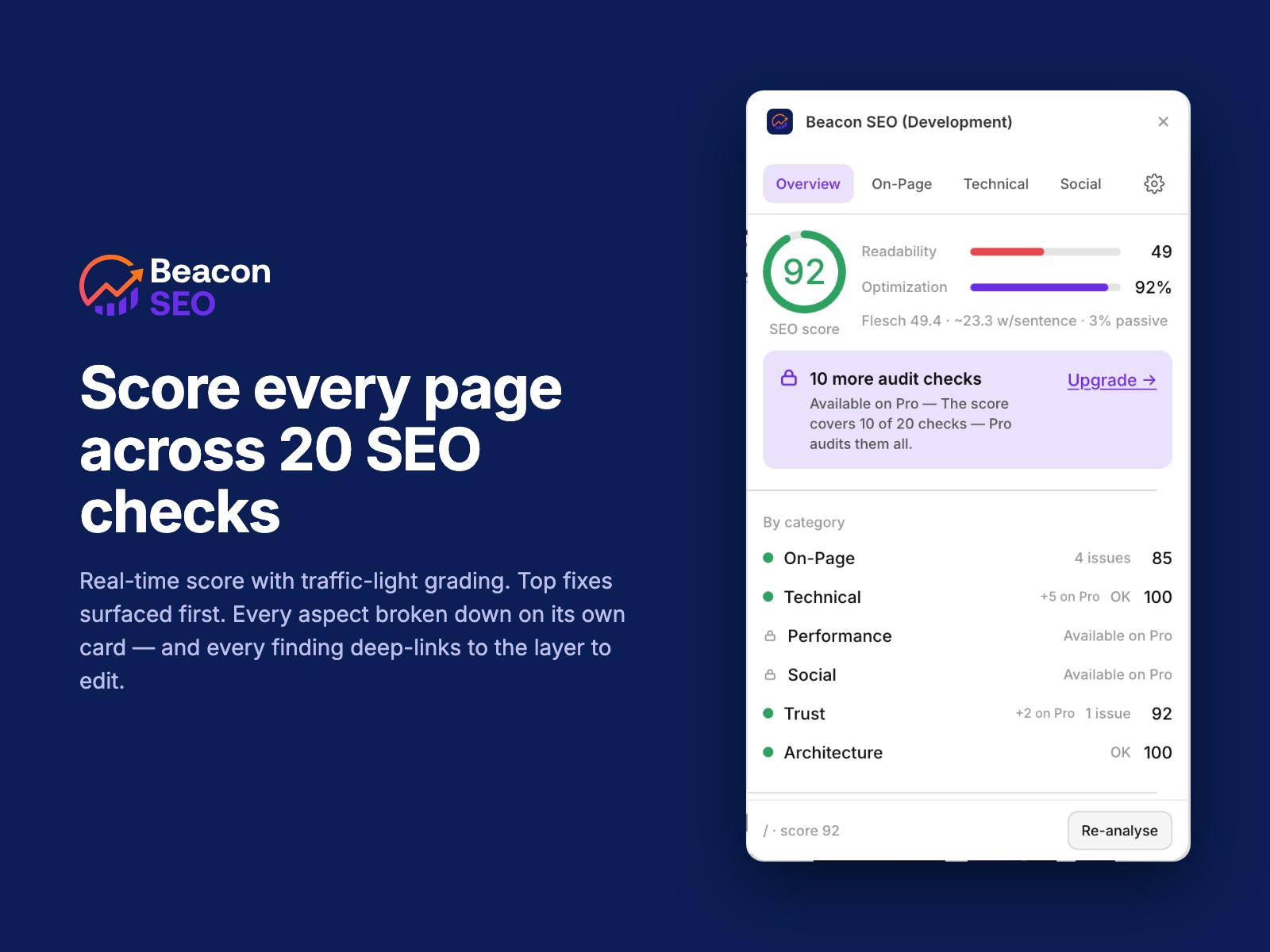 Screenshot 2 for Beacon SEO, a Framer Marketplace plugin by Khakan Hayder.
