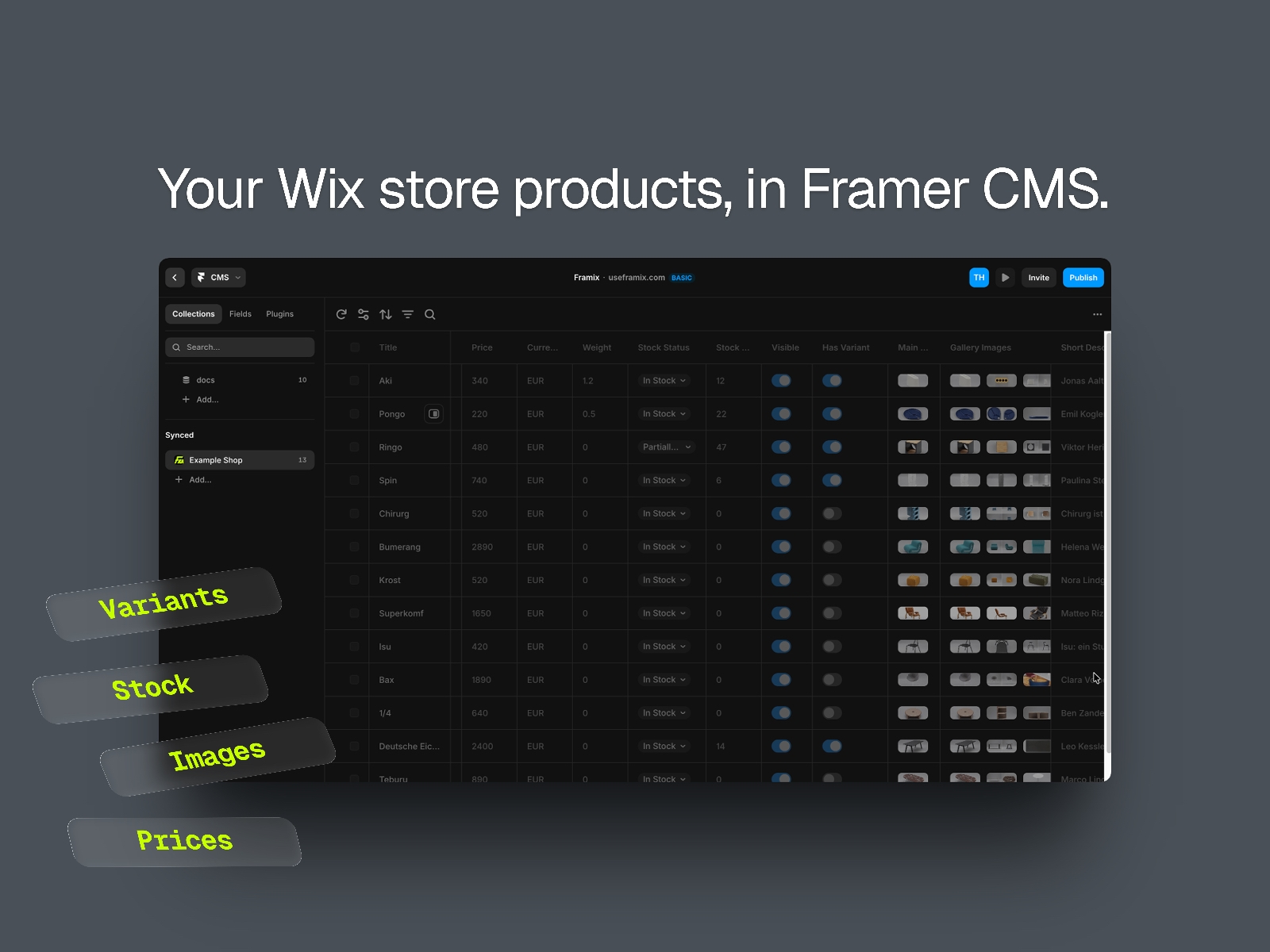 Screenshot 2 for Framix, a Framer Marketplace plugin by Tim Akihiro Heinrich.