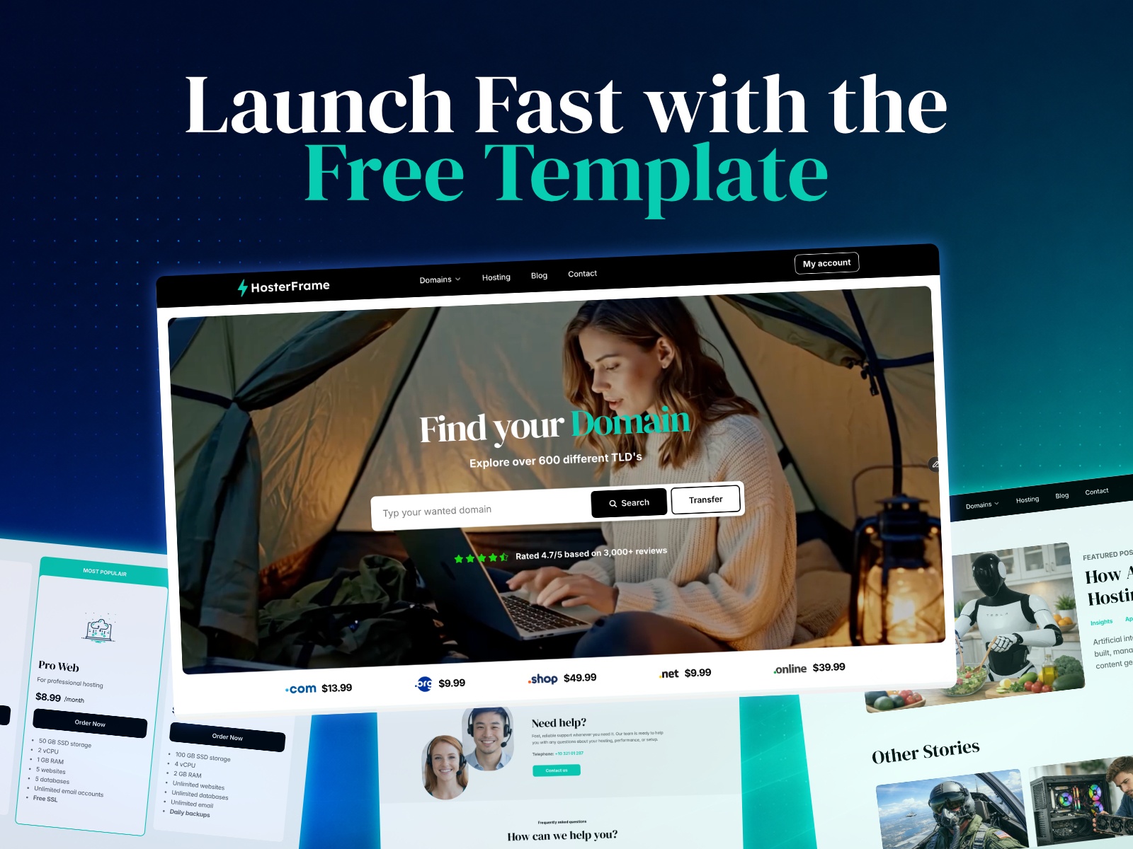 Screenshot 4 for HosterFrame, a Framer Marketplace plugin by Slashdown.