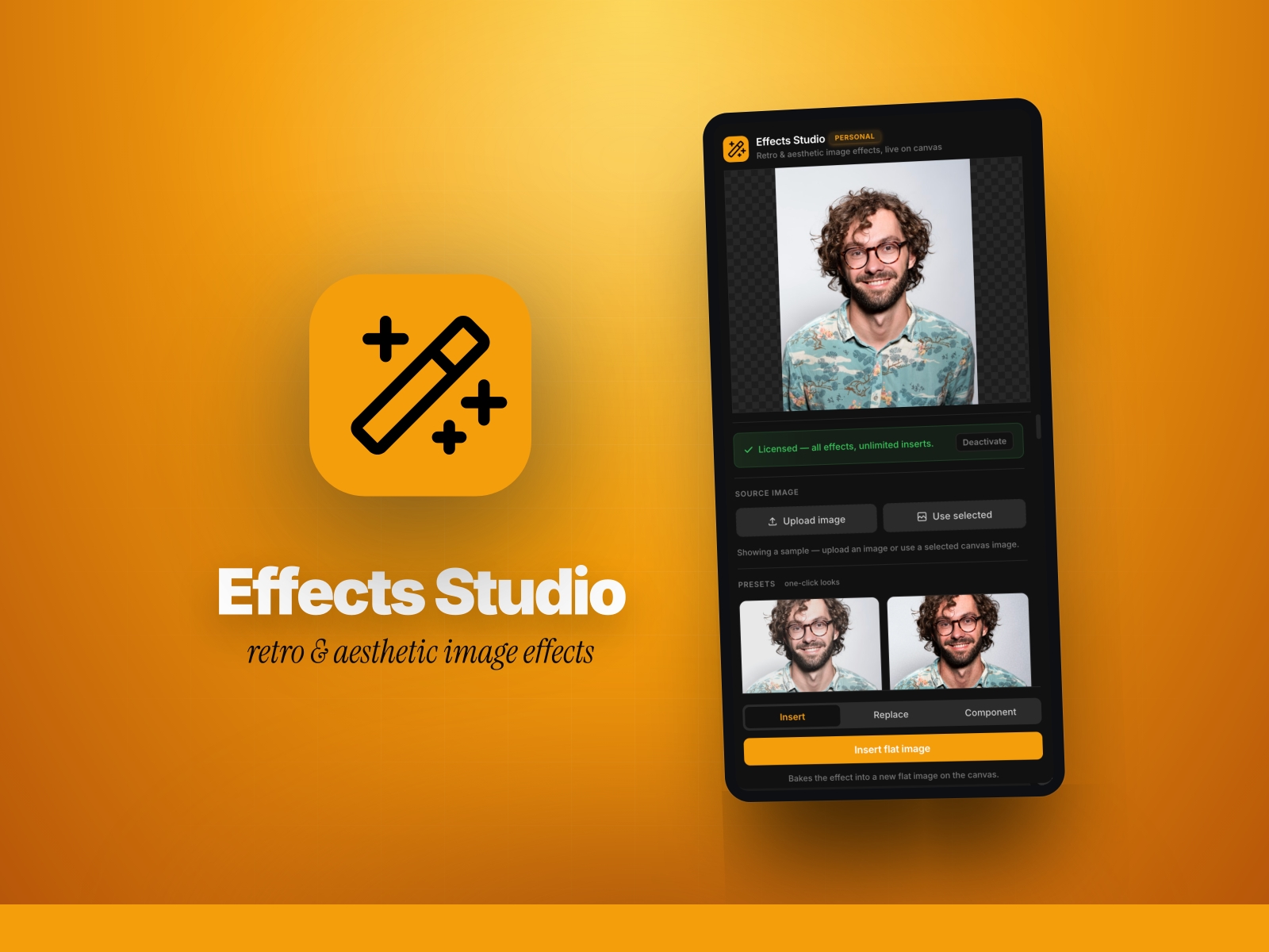 Screenshot 1 for Effects Studio, a Framer Marketplace plugin by Khushal Dewra (KDX Studios).