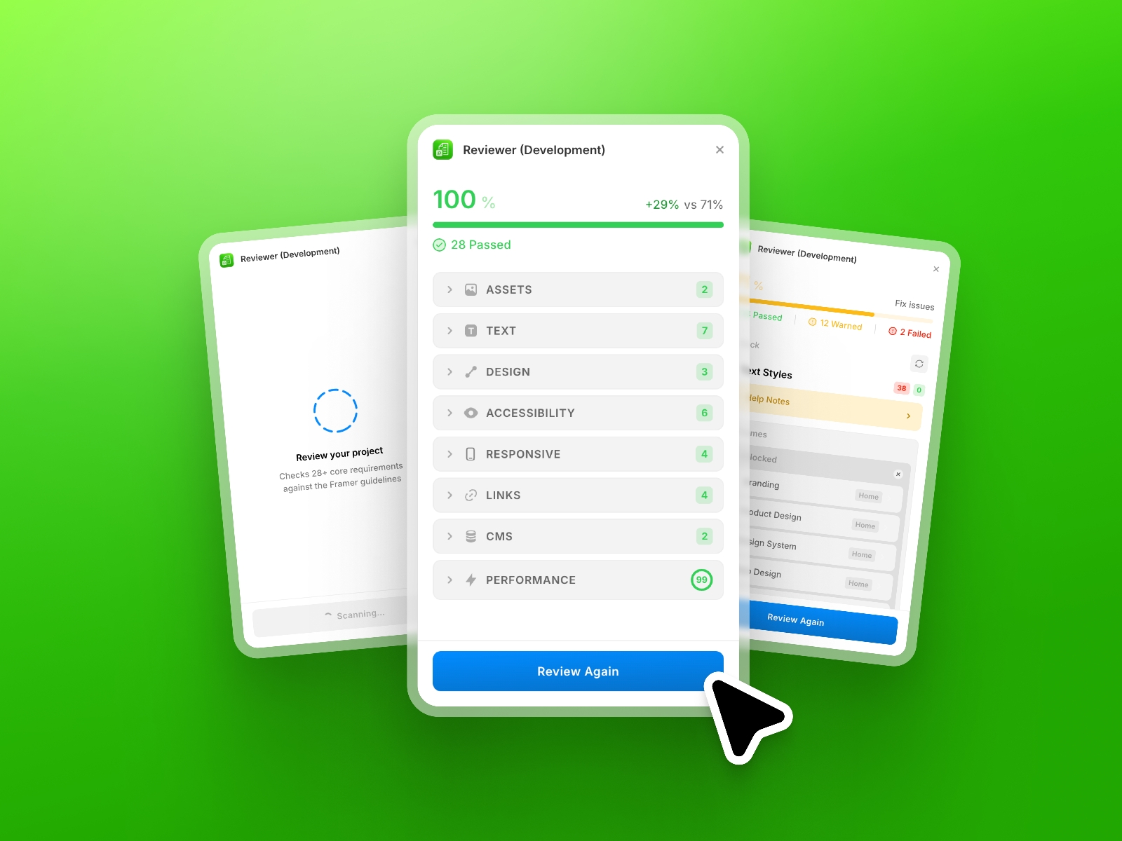 Thumbnail 1 for Reviewer, a Framer Marketplace template by Adheeb.