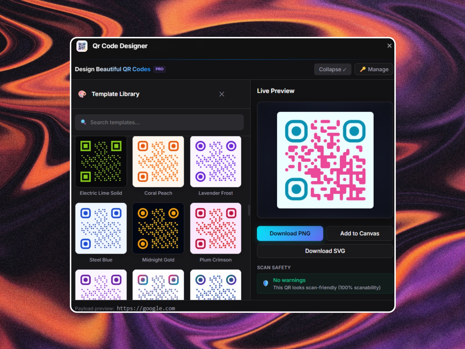Thumbnail 2 for Qr Code Designer, a Framer Marketplace template by swiftools.