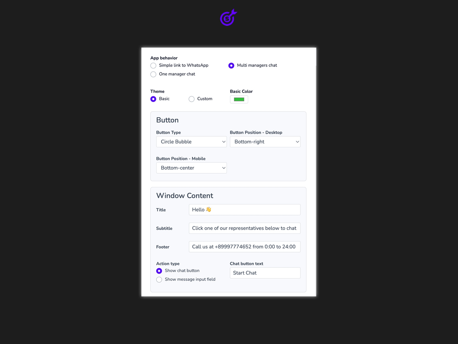 Thumbnail 2 for Smartarget Whatsapp Contact Us, a Framer Marketplace template by Smartarget.