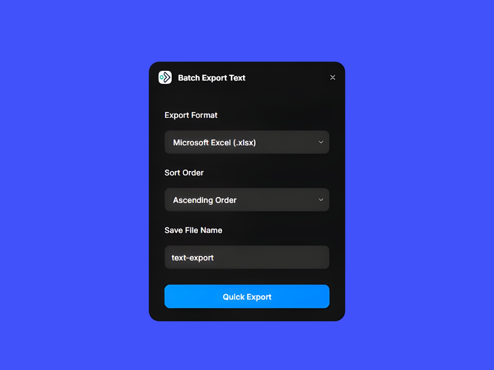 Thumbnail 1 for Batch Export Text, a Framer Marketplace plugin.