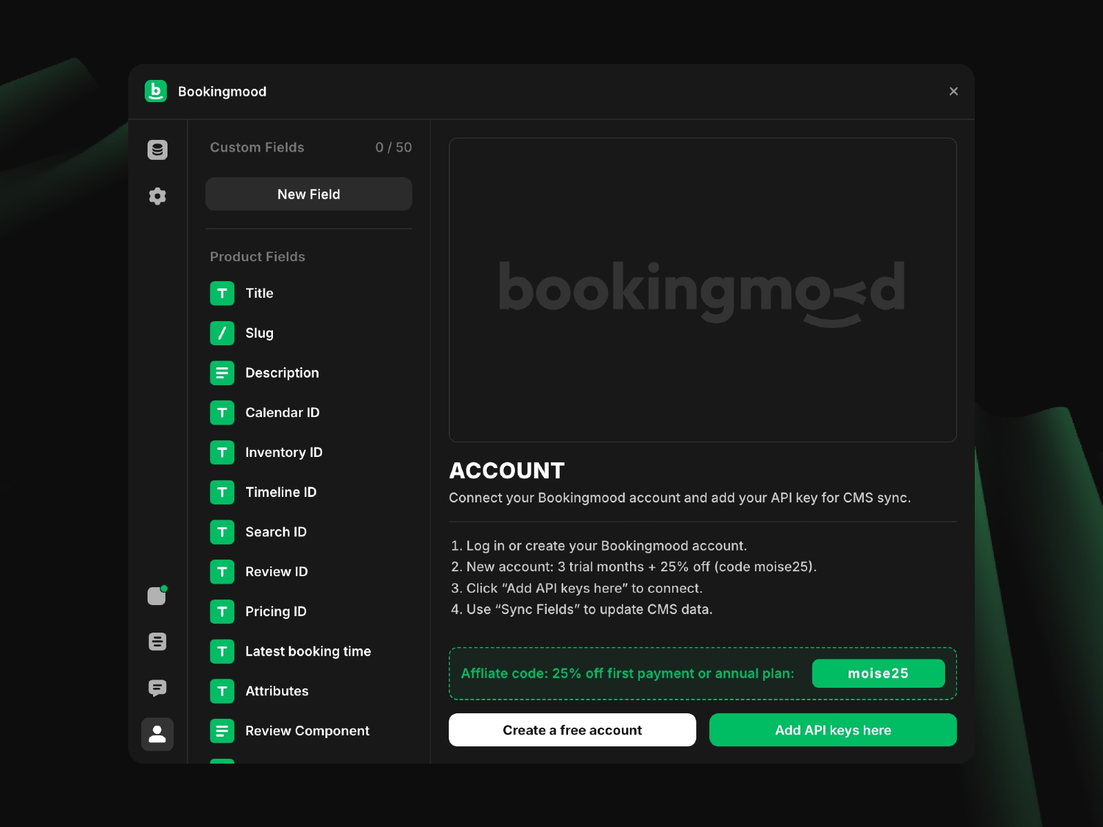 Thumbnail 1 for Bookingmood, a Framer Marketplace template by Moise.