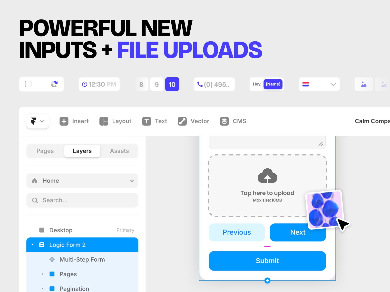 Thumbnail 2 for FramerForms, a Framer Marketplace template by Insert Frame.