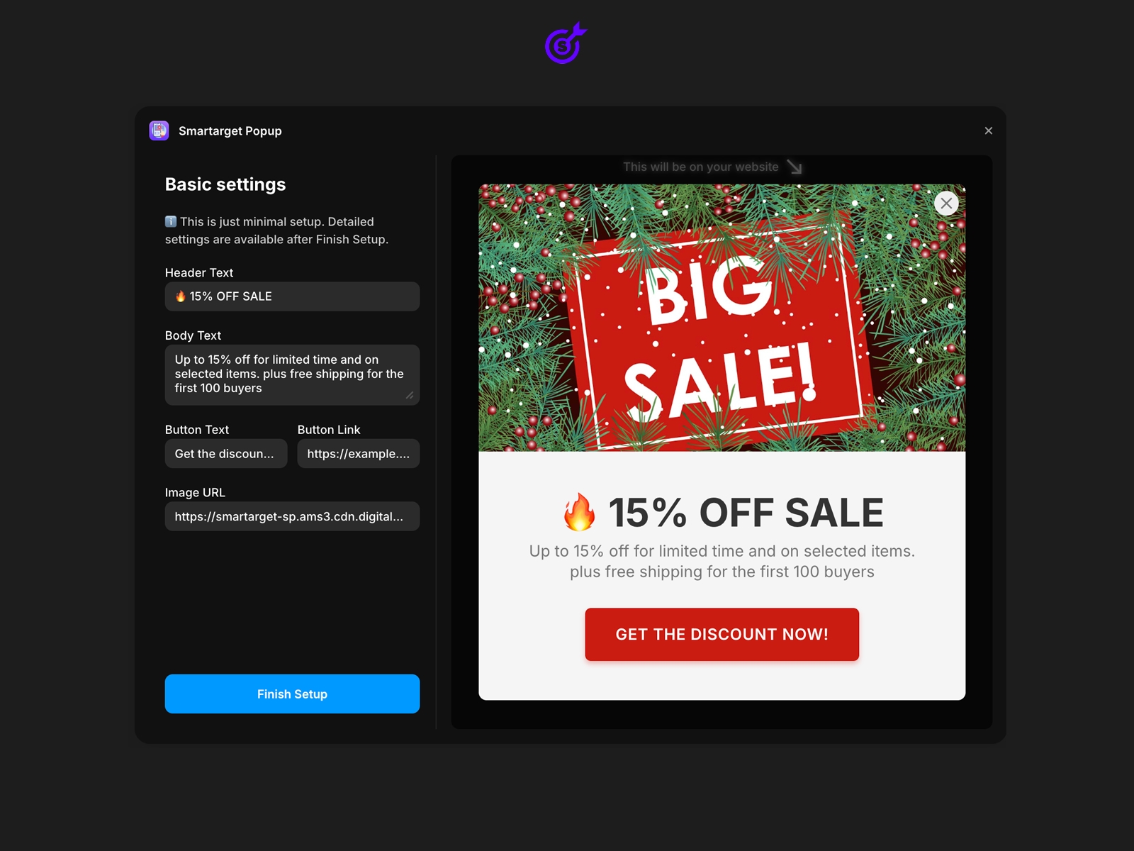 Thumbnail 2 for Smartarget Popup, a Framer Marketplace plugin by Smartarget.