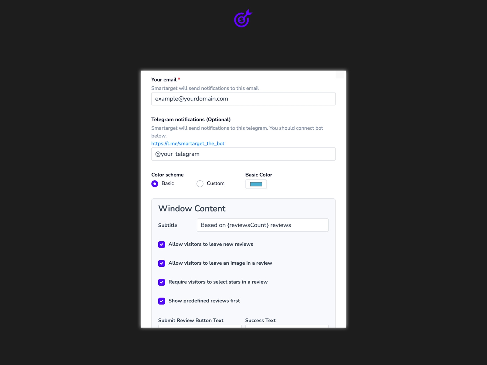 Thumbnail 2 for Smartarget Reviews, a Framer Marketplace plugin by Smartarget.