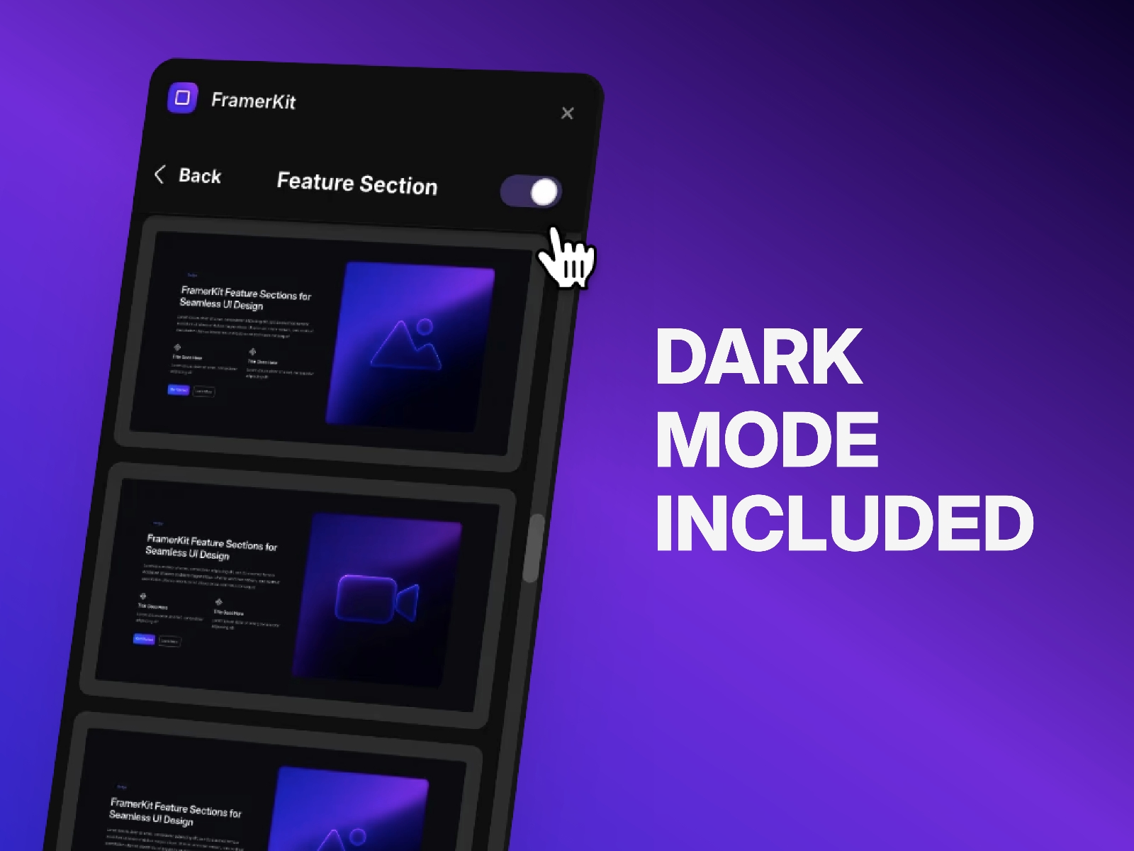 Screenshot 3 for FramerKit, a Framer Marketplace plugin by Pavel Halichenka.