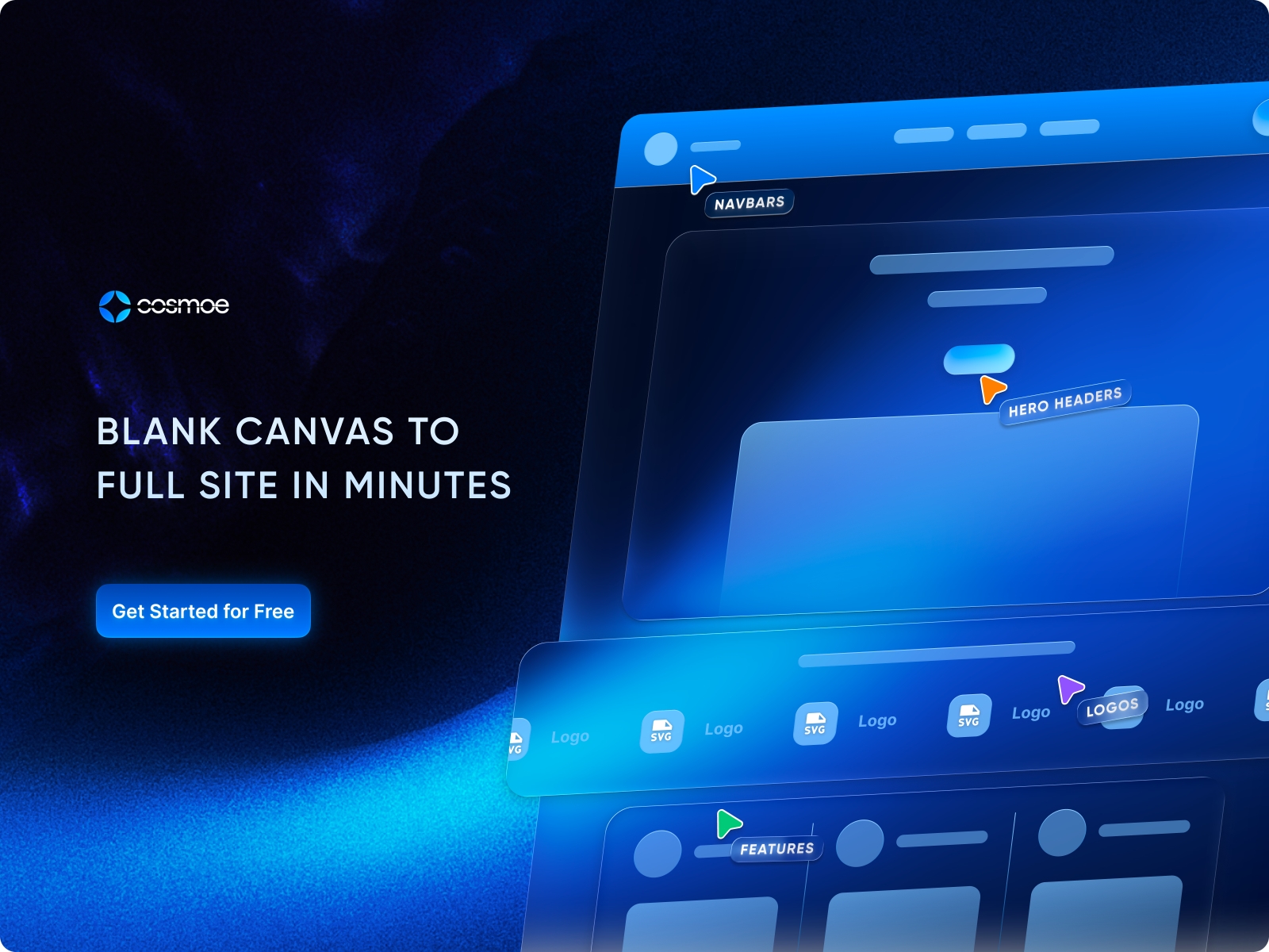 Thumbnail 1 for Cosmoe, a Framer Marketplace template by Cosmoe.