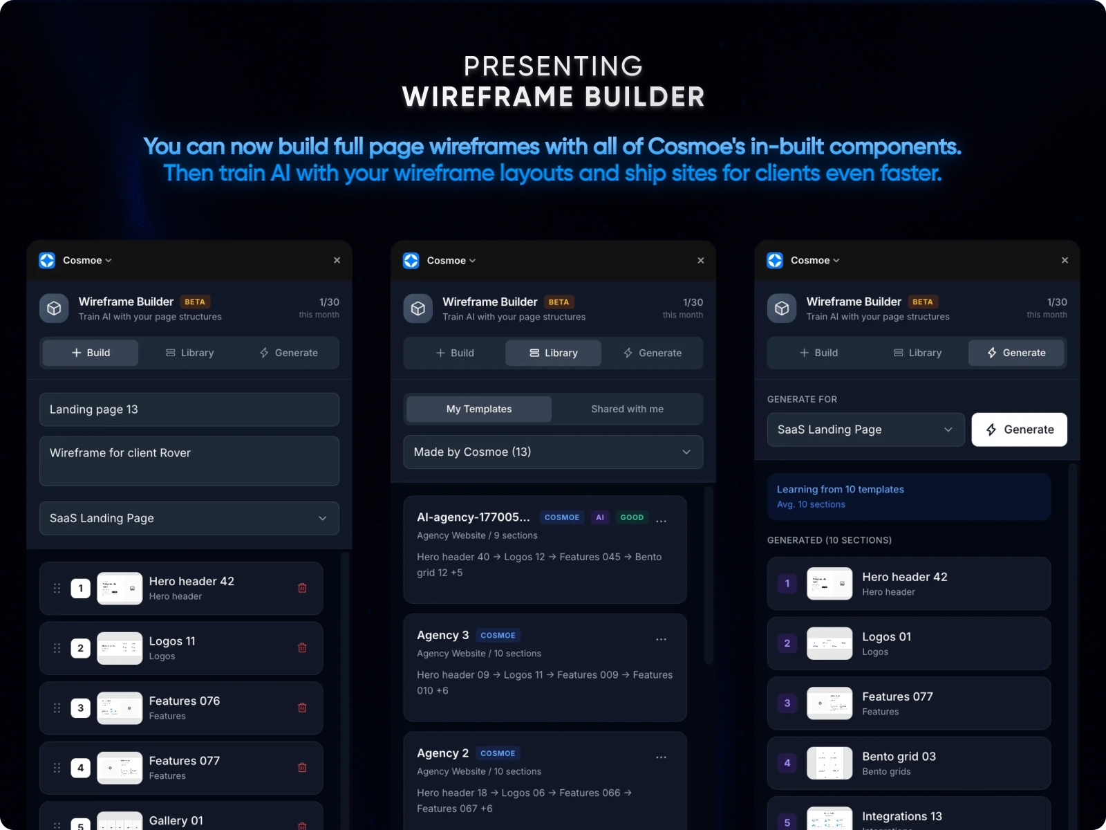 Screenshot 3 for Cosmoe, a Framer Marketplace plugin by Cosmoe.