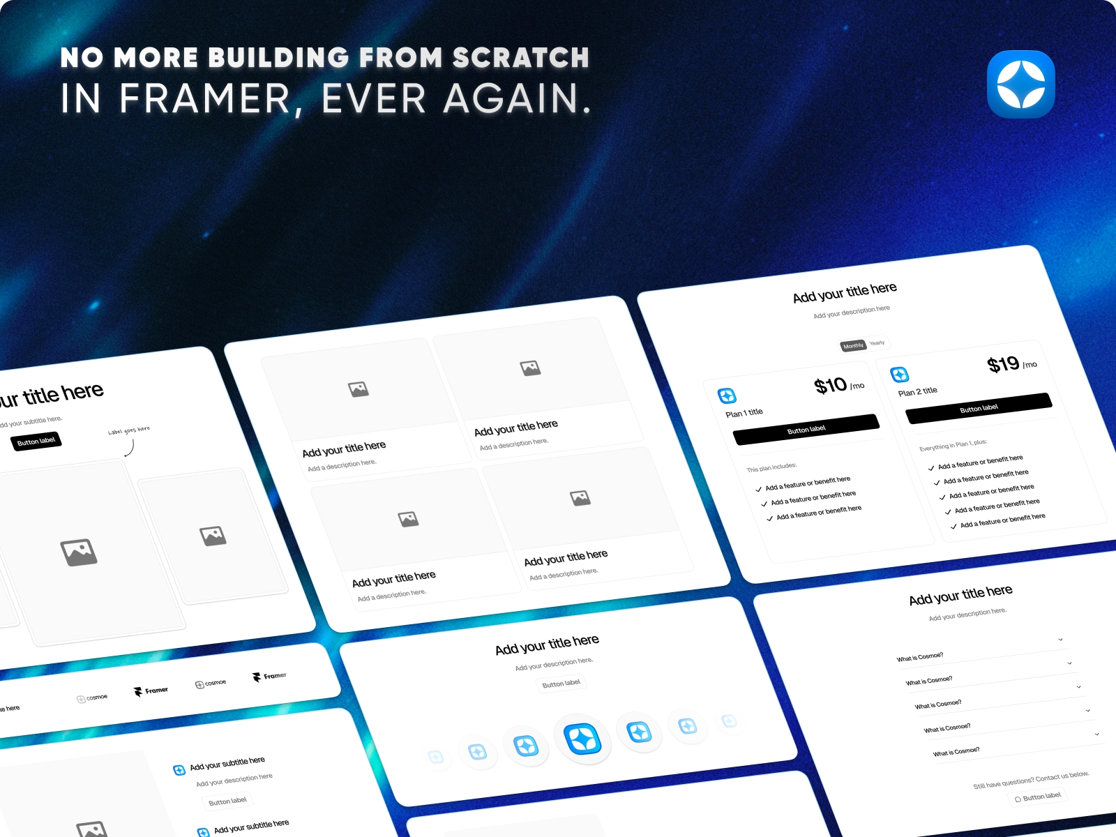 Screenshot 3 for Cosmoe, a Framer Marketplace plugin by Cosmoe.