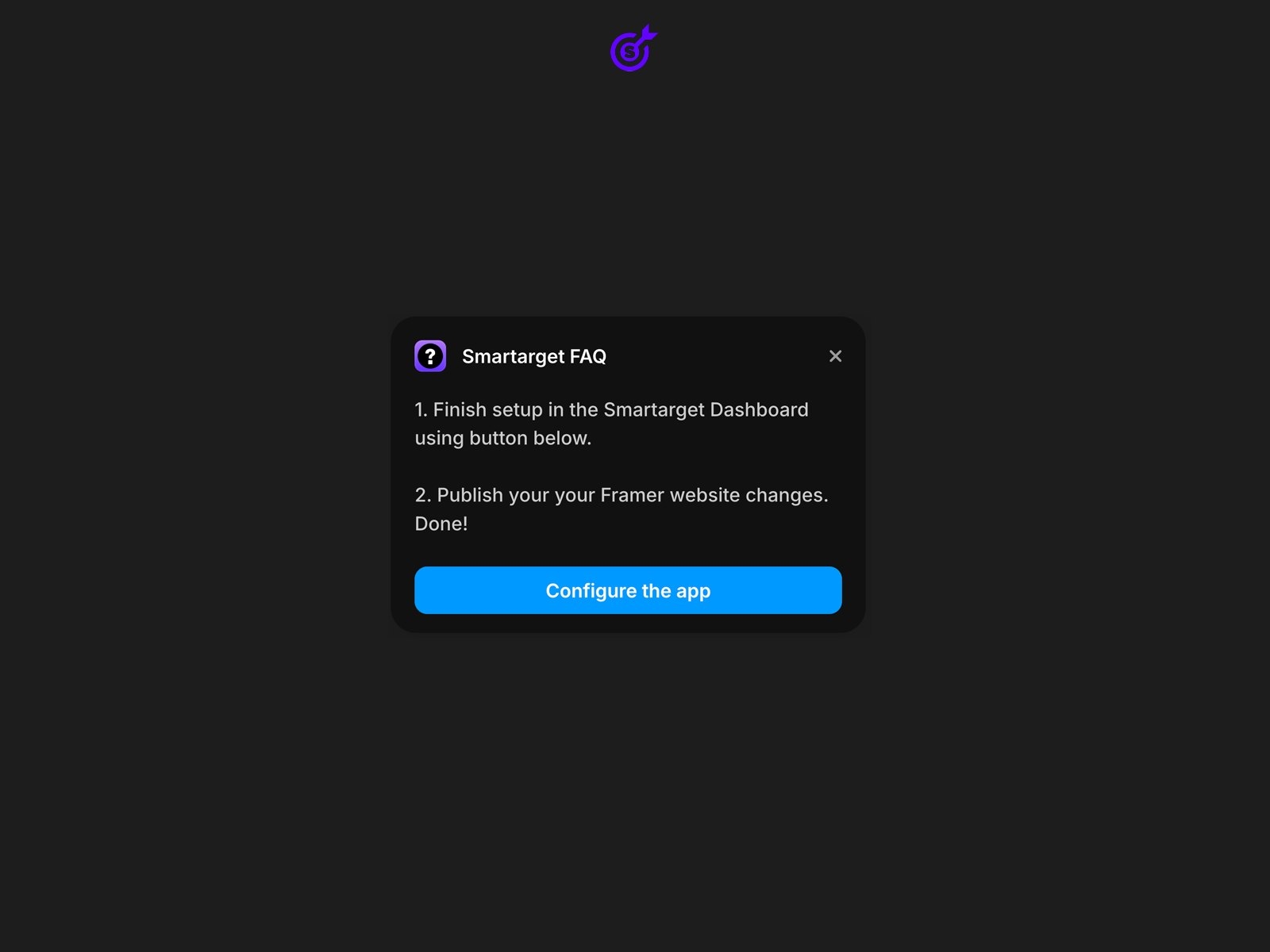 Screenshot 3 for Smartarget FAQ, a Framer Marketplace plugin by Smartarget.