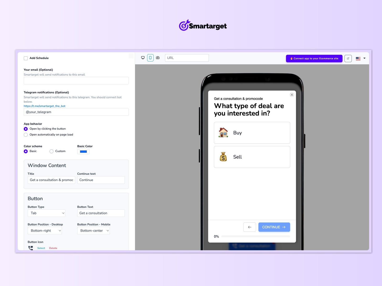 Screenshot 4 for Smartarget Quiz Popup, a Framer Marketplace plugin by Smartarget.