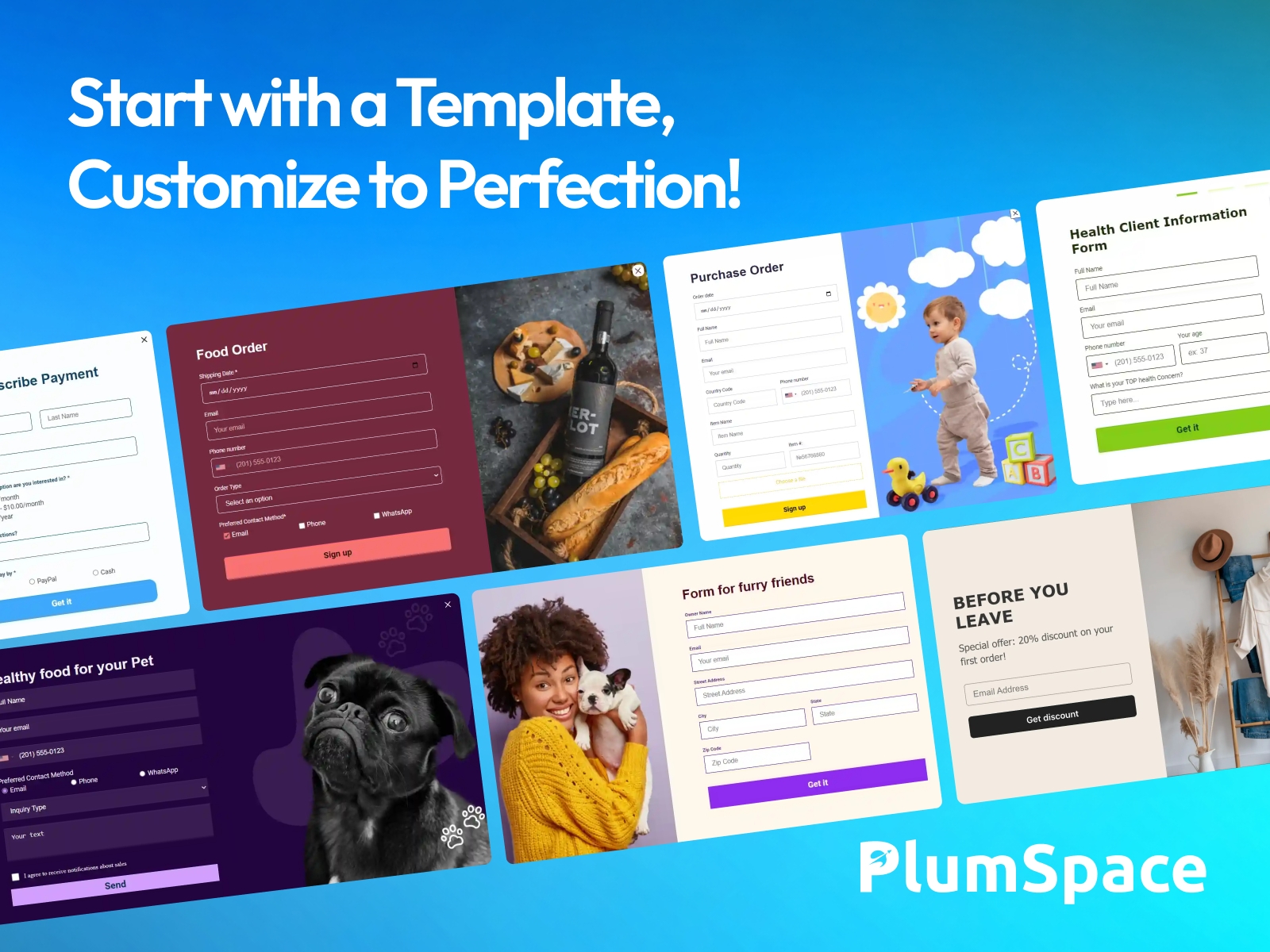 Screenshot 3 for PlumSpace: Form Builder, a Framer Marketplace plugin by PlumSpace.