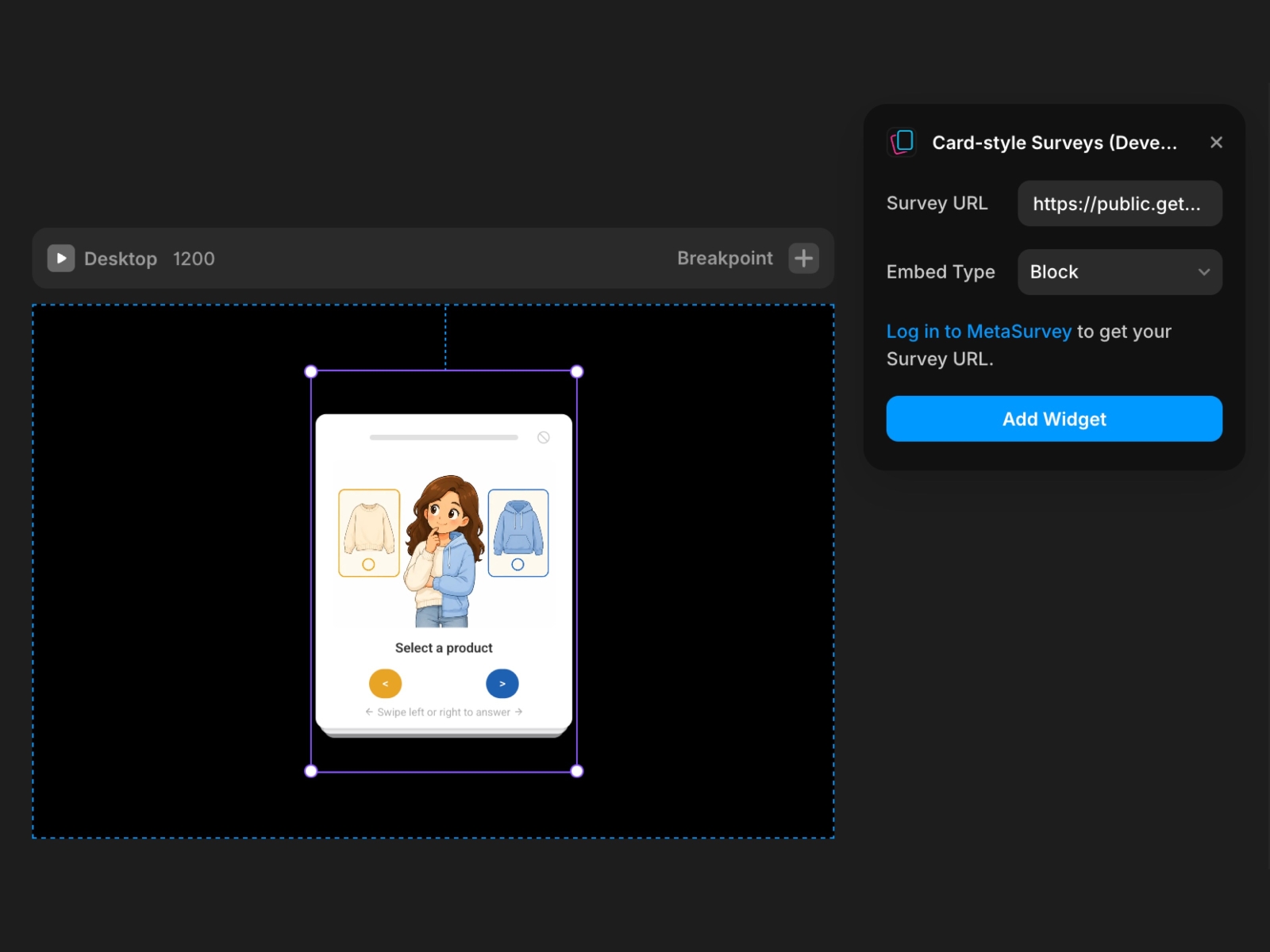 Thumbnail 2 for Card-style Surveys, a Framer Marketplace template by Kirill Tereshchenko.