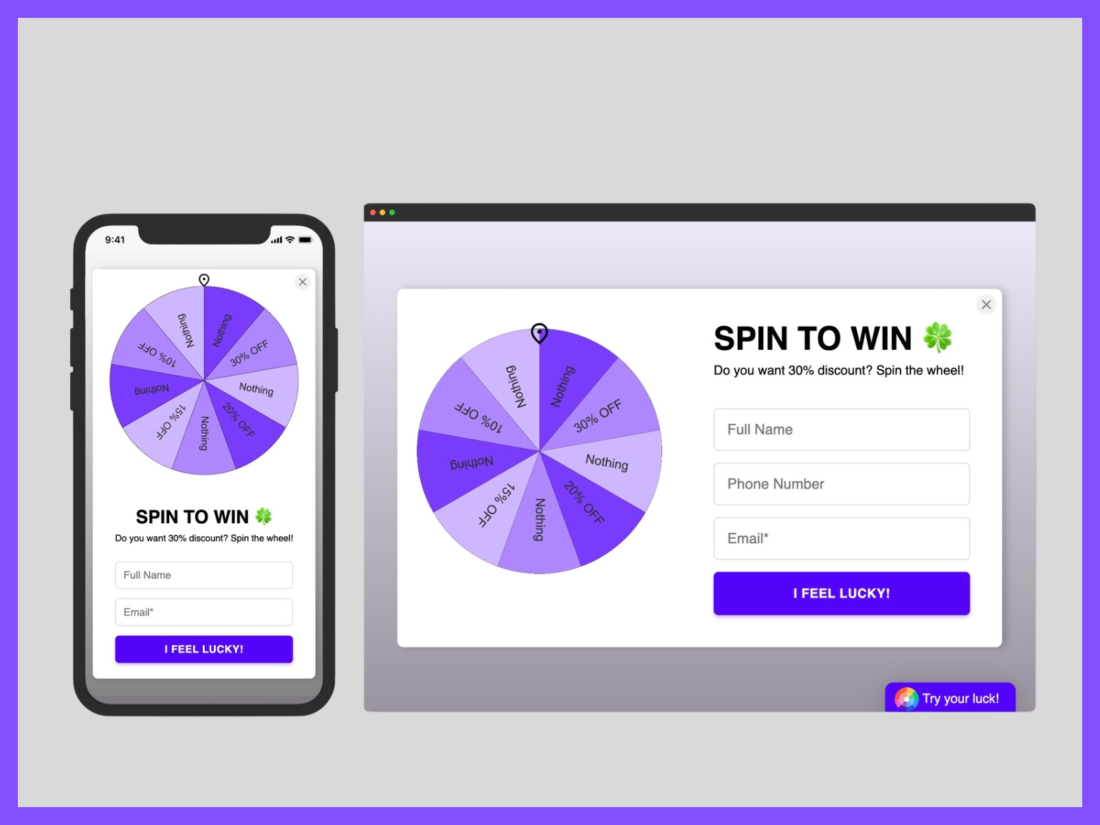 Thumbnail 1 for Smartarget Lucky Wheel, a Framer Marketplace plugin.