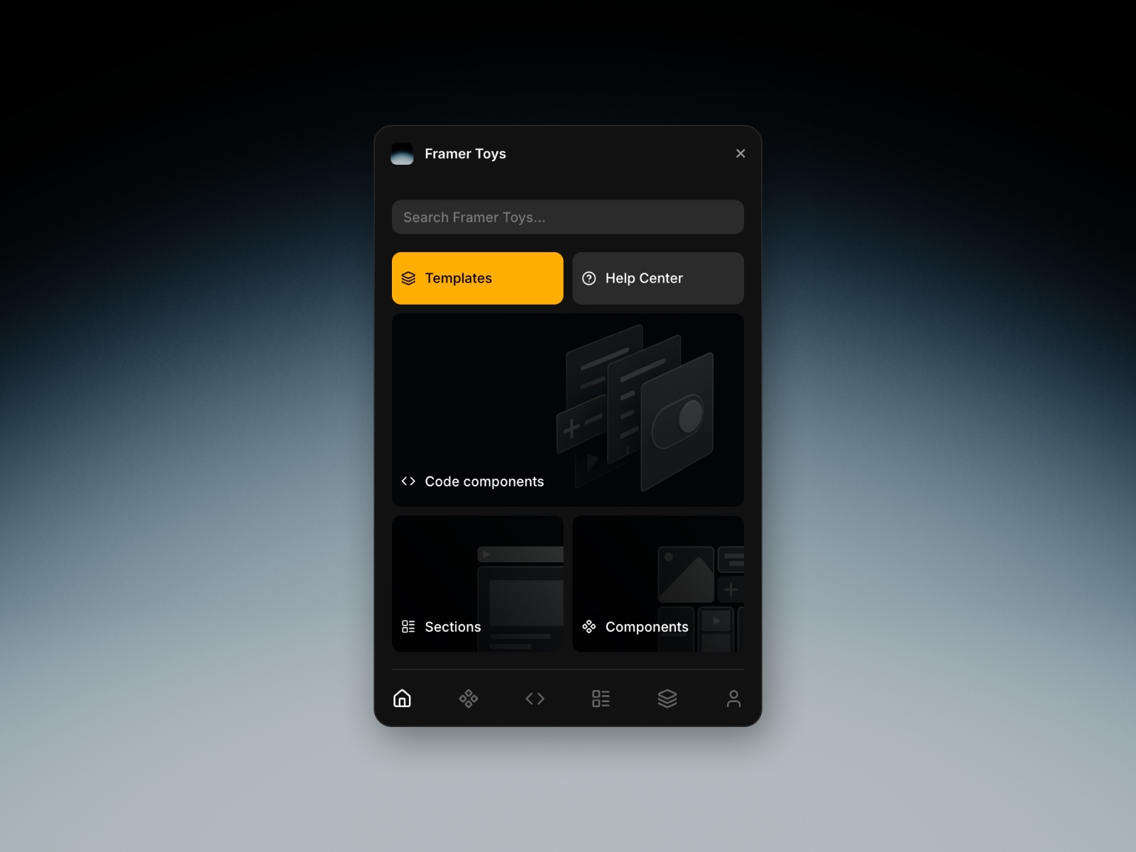 Screenshot 1 for Framer Toys, a Framer Marketplace plugin by Design Freaks.