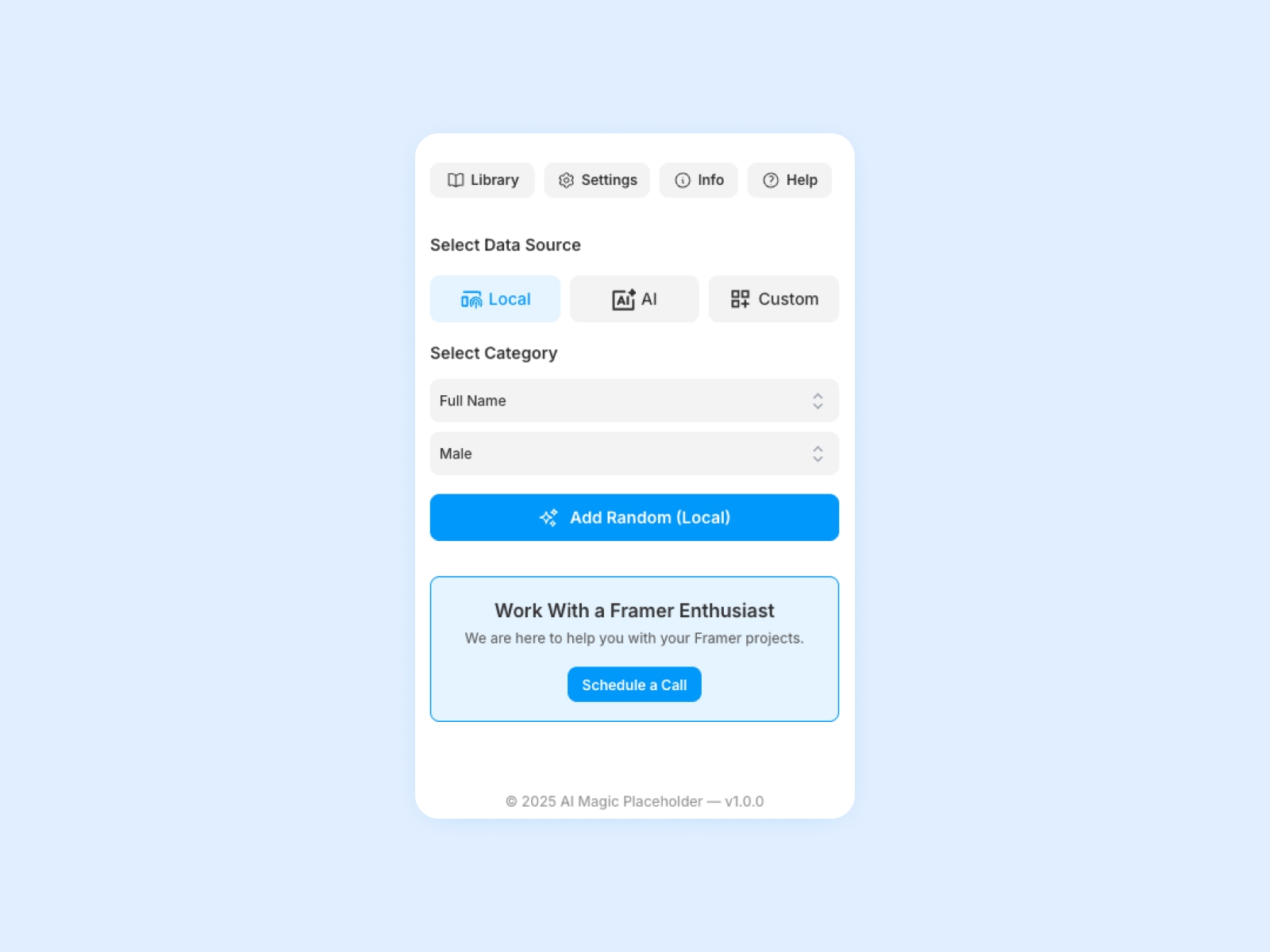 Thumbnail 1 for AI Magic Placeholder, a Framer Marketplace plugin by Framerflow.