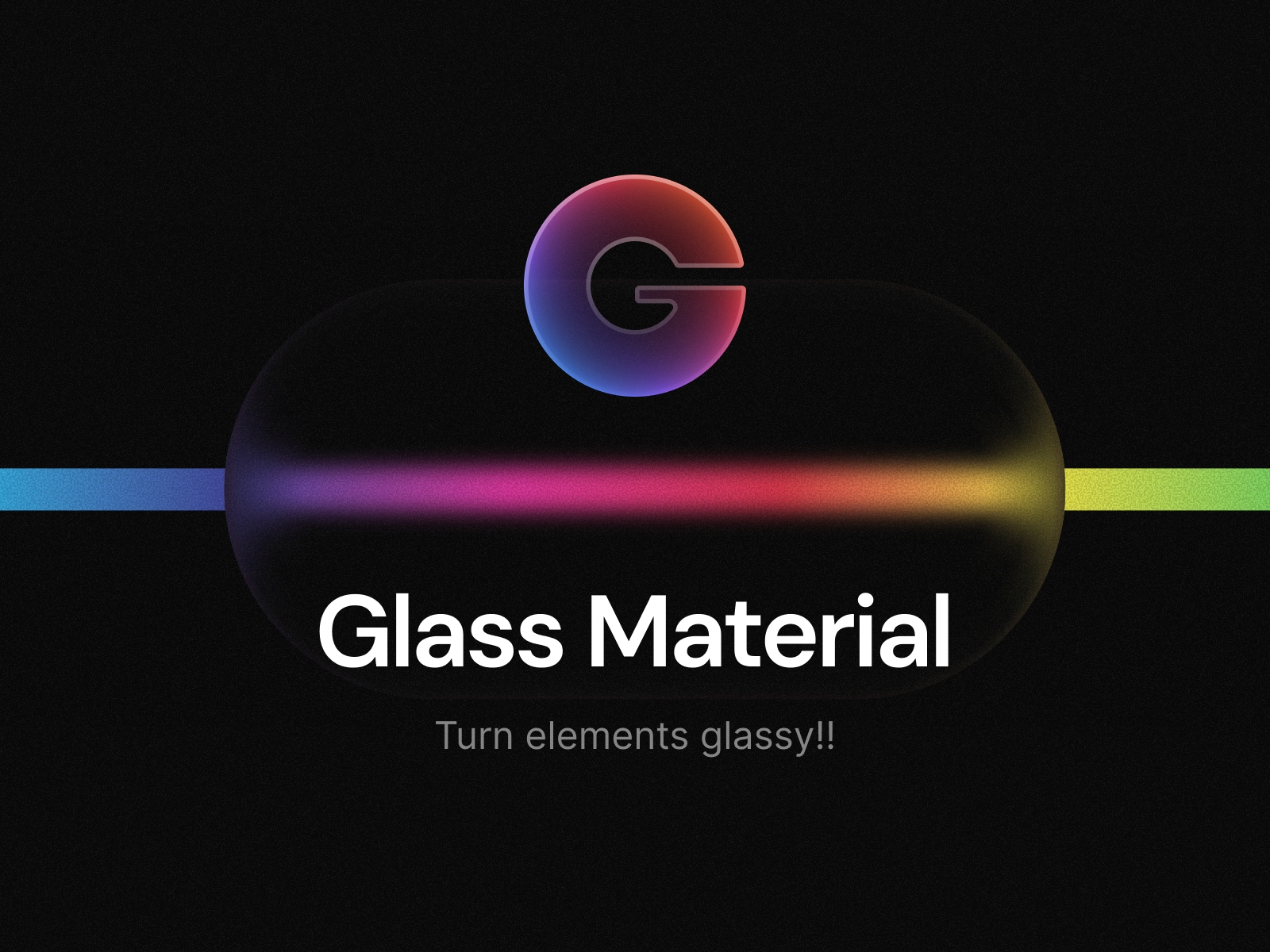 Screenshot 1 for Glass Material, a Framer Marketplace plugin by Aframe Studio.