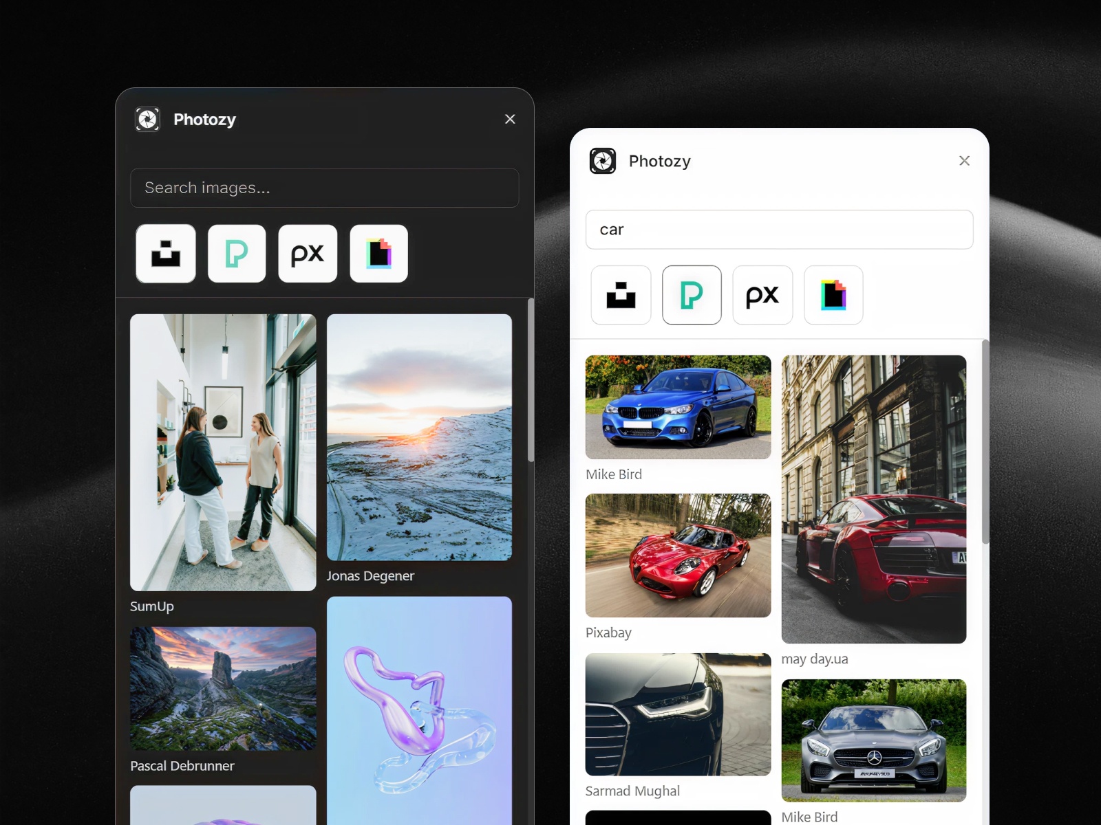 Thumbnail 2 for Photozy, a Framer Marketplace template by Framer Geeks.