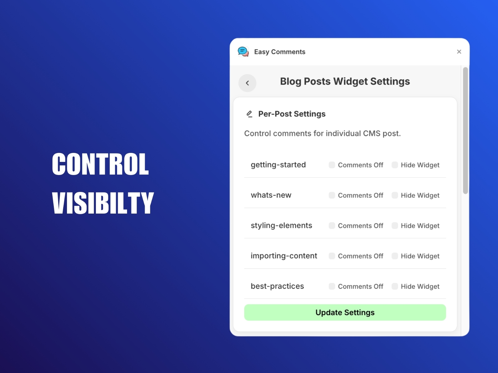 Screenshot 3 for Easy Comments, a Framer Marketplace plugin by shahkar khan.