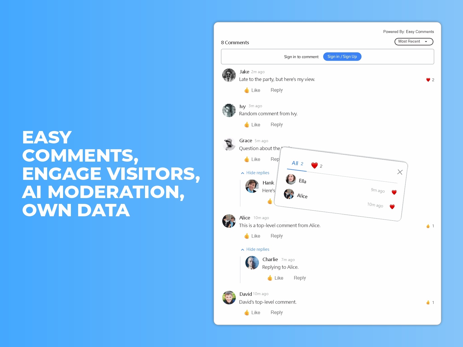 Thumbnail 1 for Easy Comments, a Framer Marketplace template by shahkar khan.