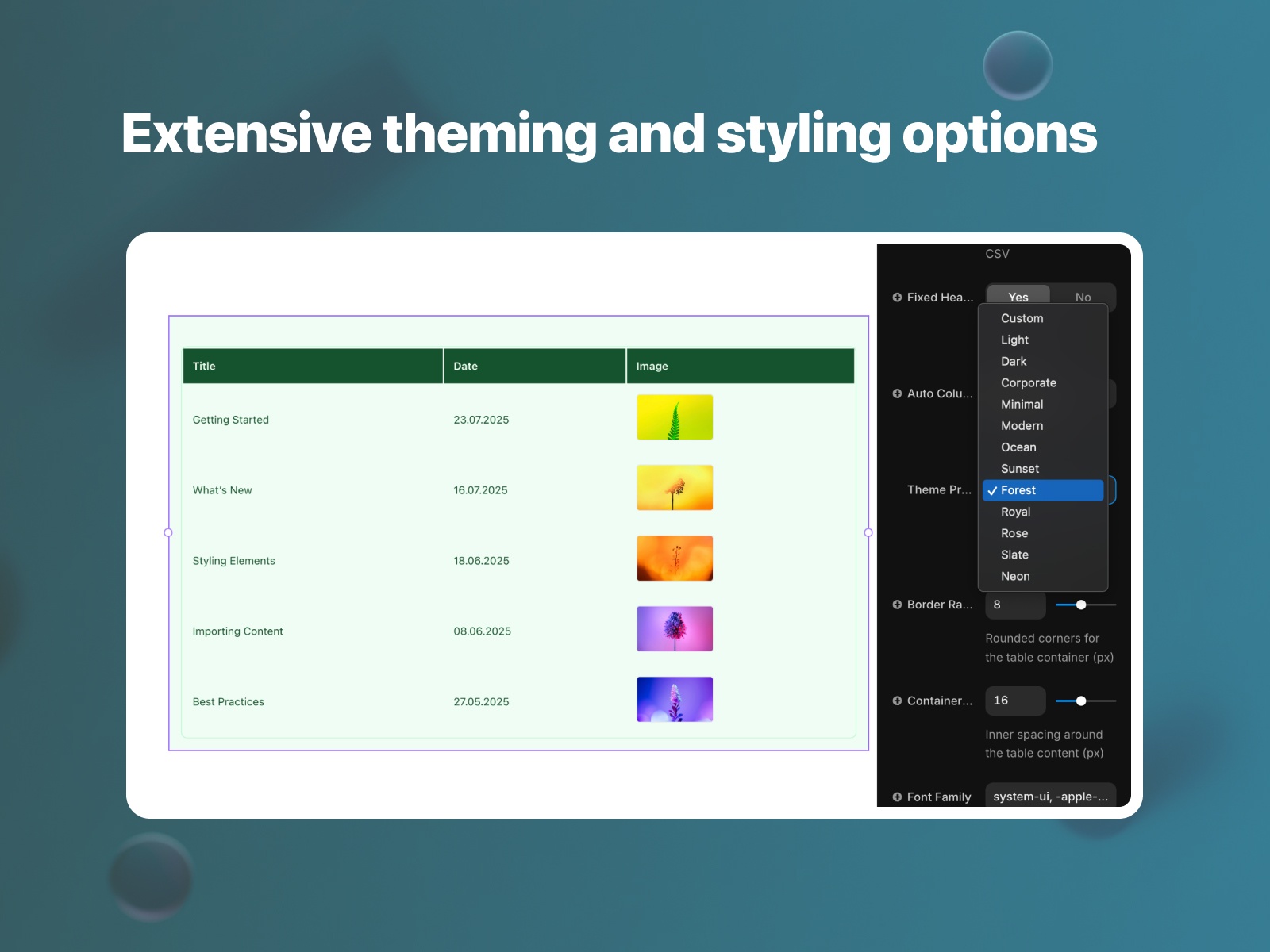 Thumbnail 2 for Table/Grid, a Framer Marketplace template by Zeroqode.