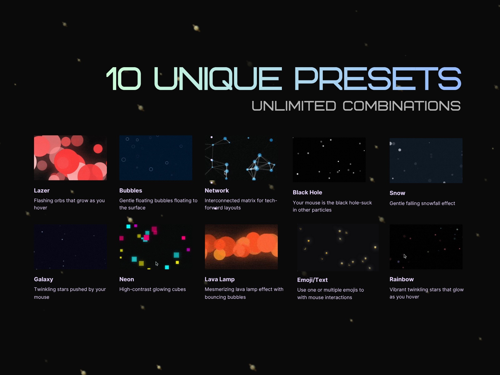 Thumbnail 2 for Mojave Particles Pro, a Framer Marketplace template by Jesse Garcia.