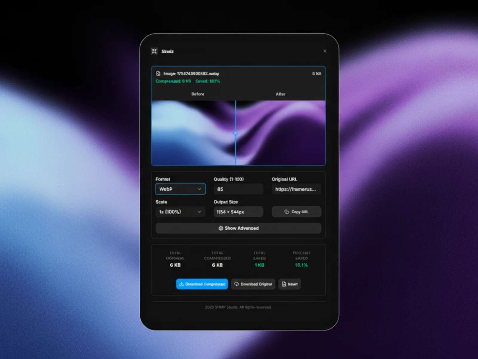 Thumbnail 1 for Skwiz - Image Optimization, a Framer Marketplace plugin by Johnathan B..