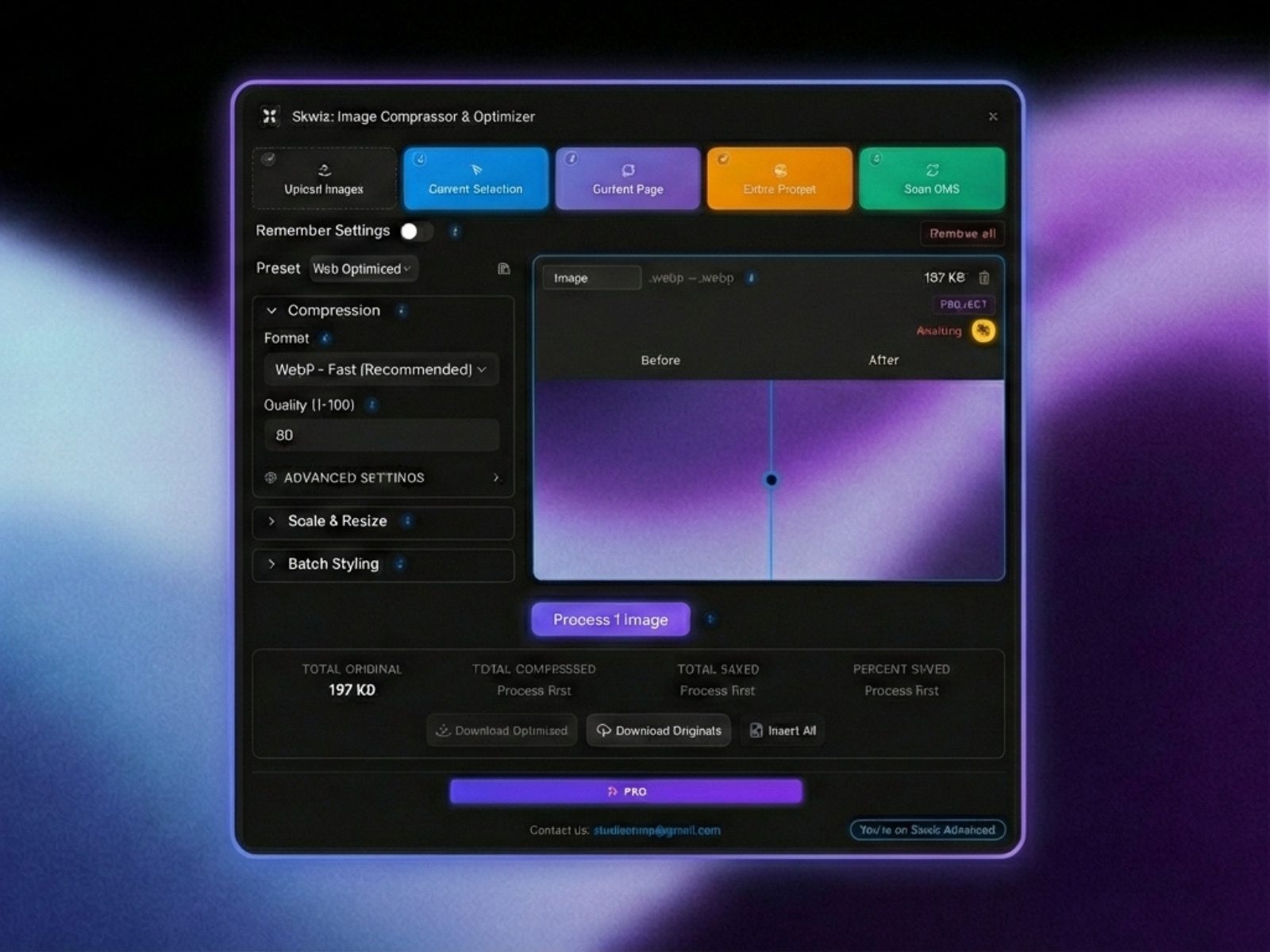 Thumbnail 2 for Skwiz: Image Compressor & Optimizer, a Framer Marketplace template by Johnathan B..