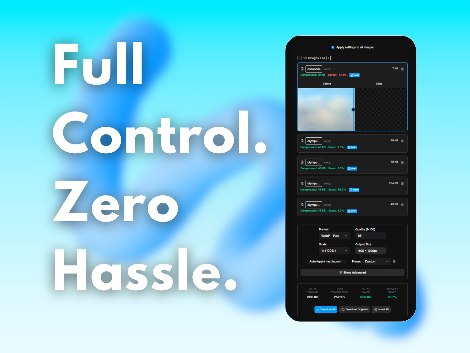 Thumbnail 1 for Skwiz - Image Compression, a Framer Marketplace template by Johnathan B..