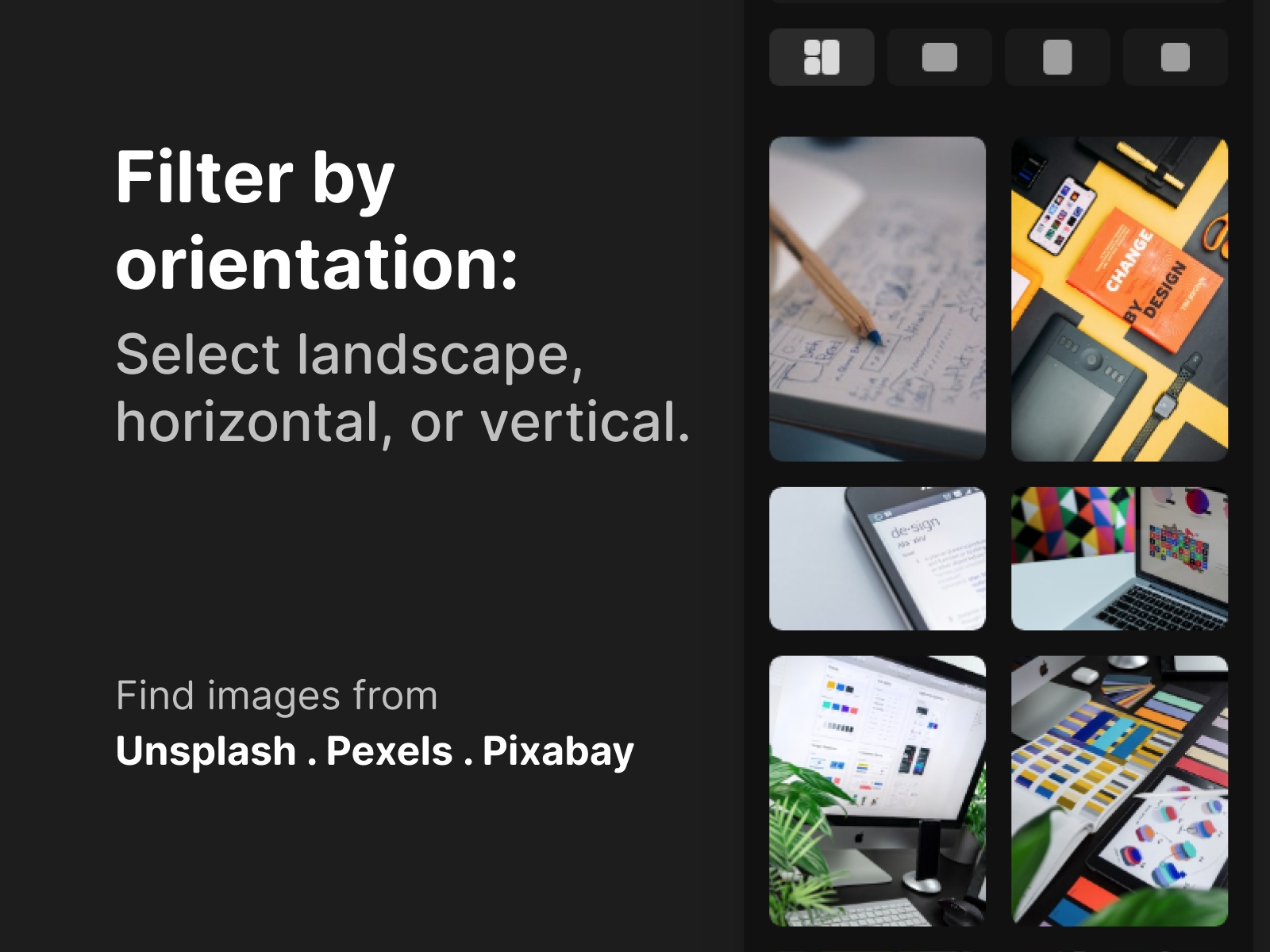 Screenshot 3 for StockFinder, a Framer Marketplace plugin by Chris Lacorte.