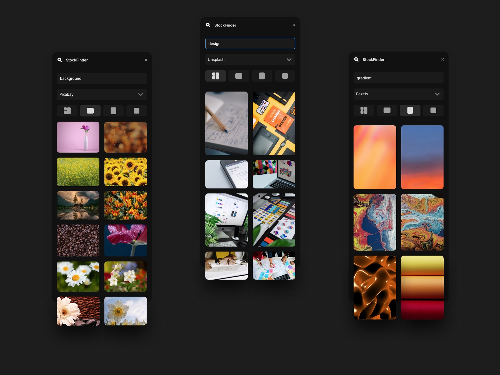 Screenshot 4 for StockFinder, a Framer Marketplace plugin by Chris Lacorte.