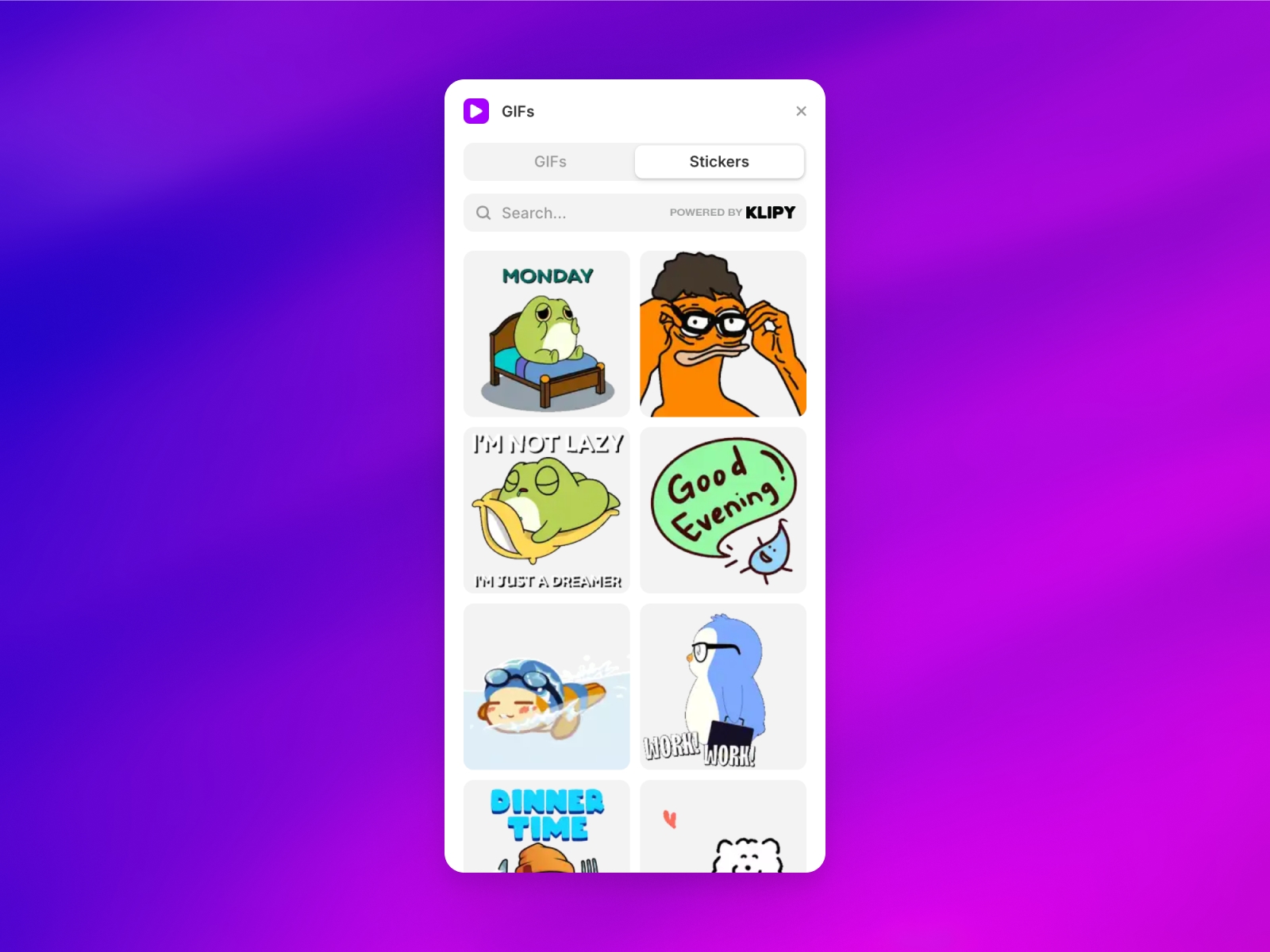 Screenshot 2 for GIFs, a Framer Marketplace plugin by Isaac Roberts.