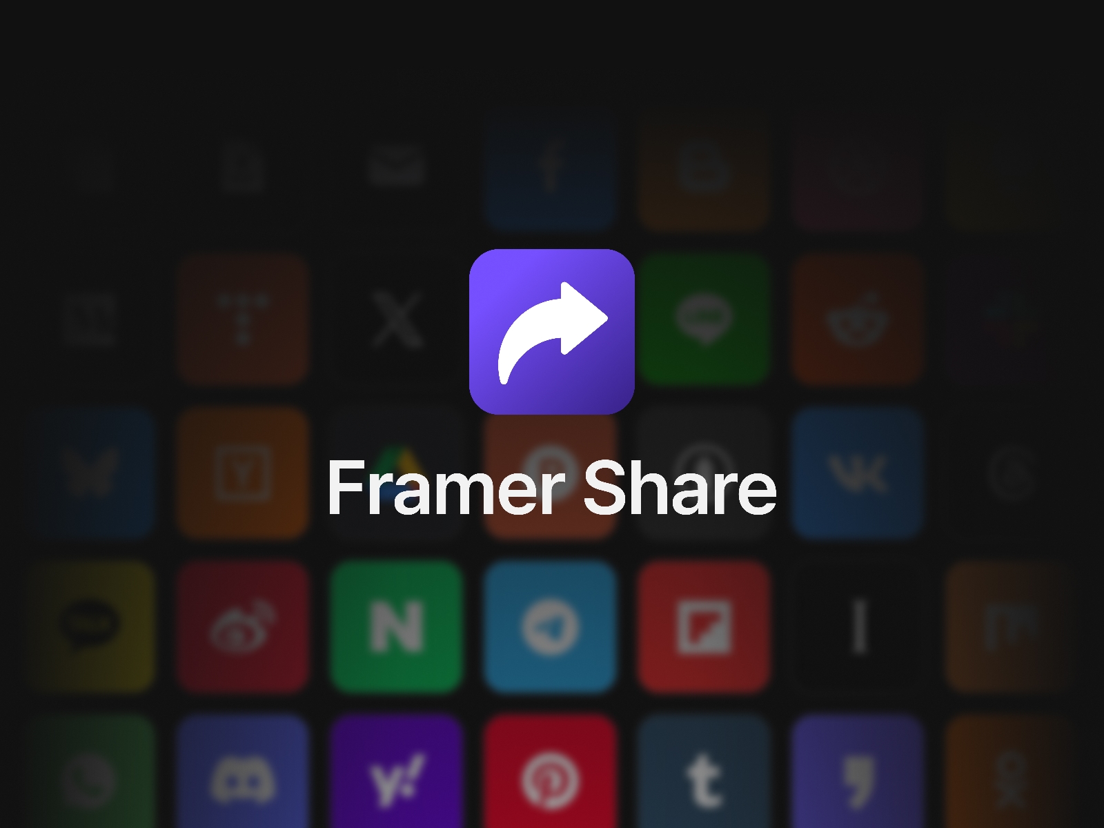 Screenshot 2 for Framer Share, a Framer Marketplace plugin by Framer Space.
