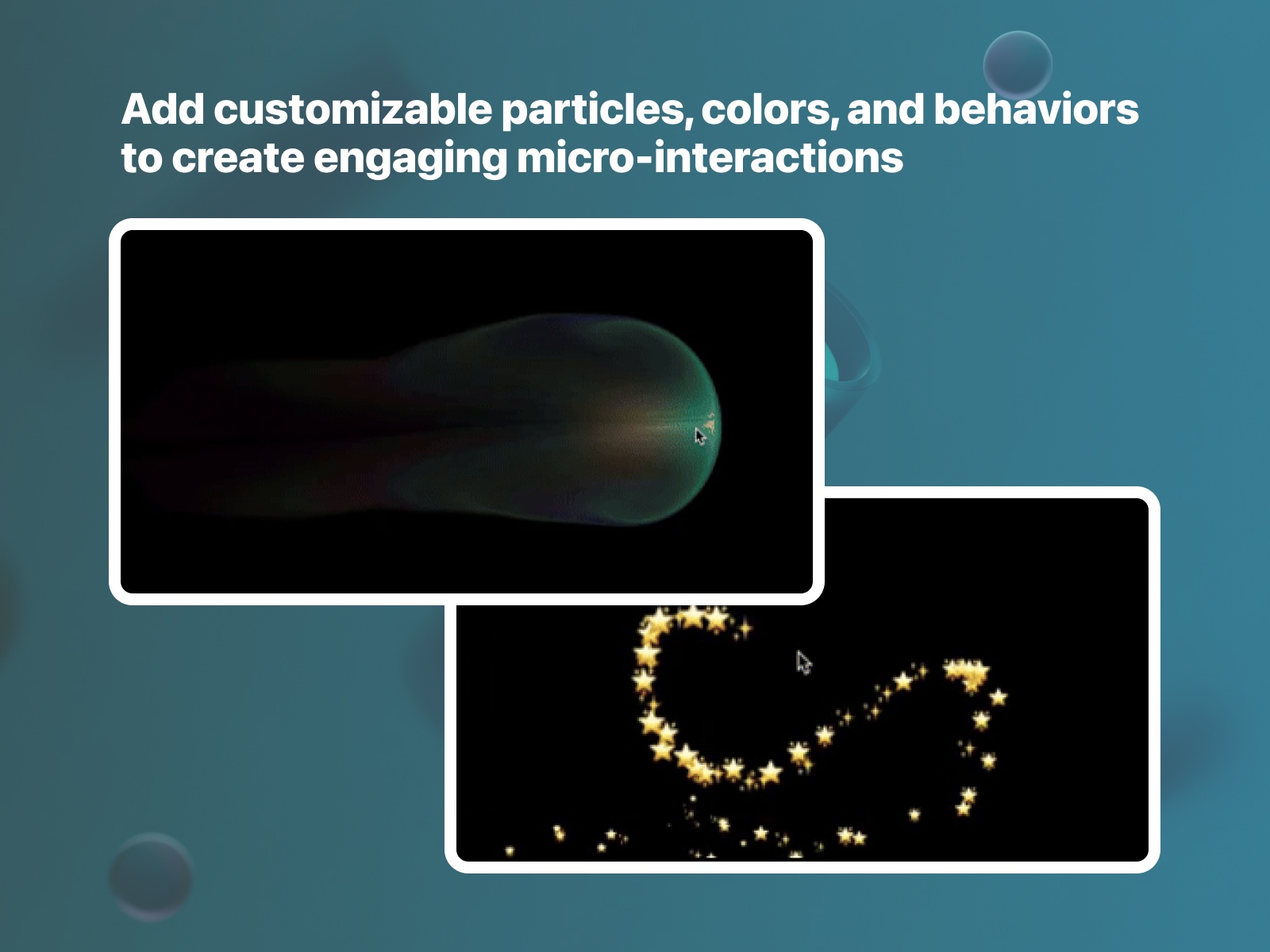 Thumbnail 2 for Cursor Effects, a Framer Marketplace template by Zeroqode.