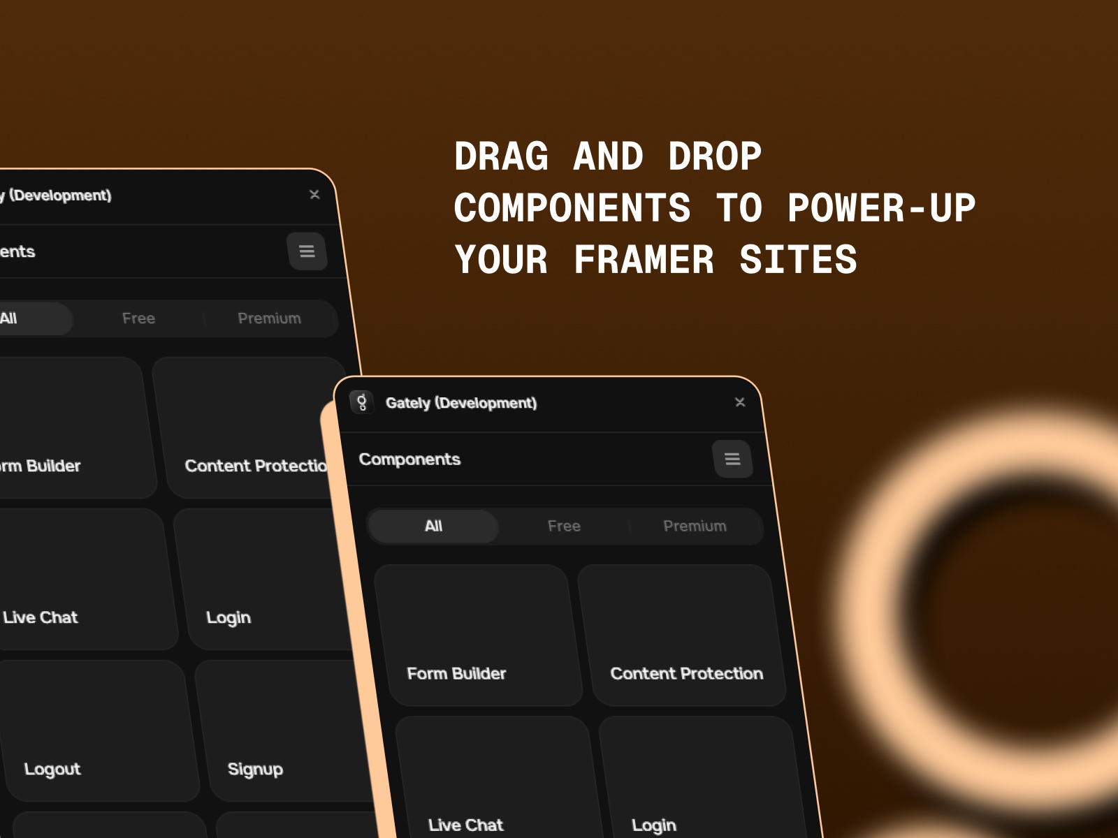 Screenshot 2 for Gately, a Framer Marketplace plugin by Kayode.