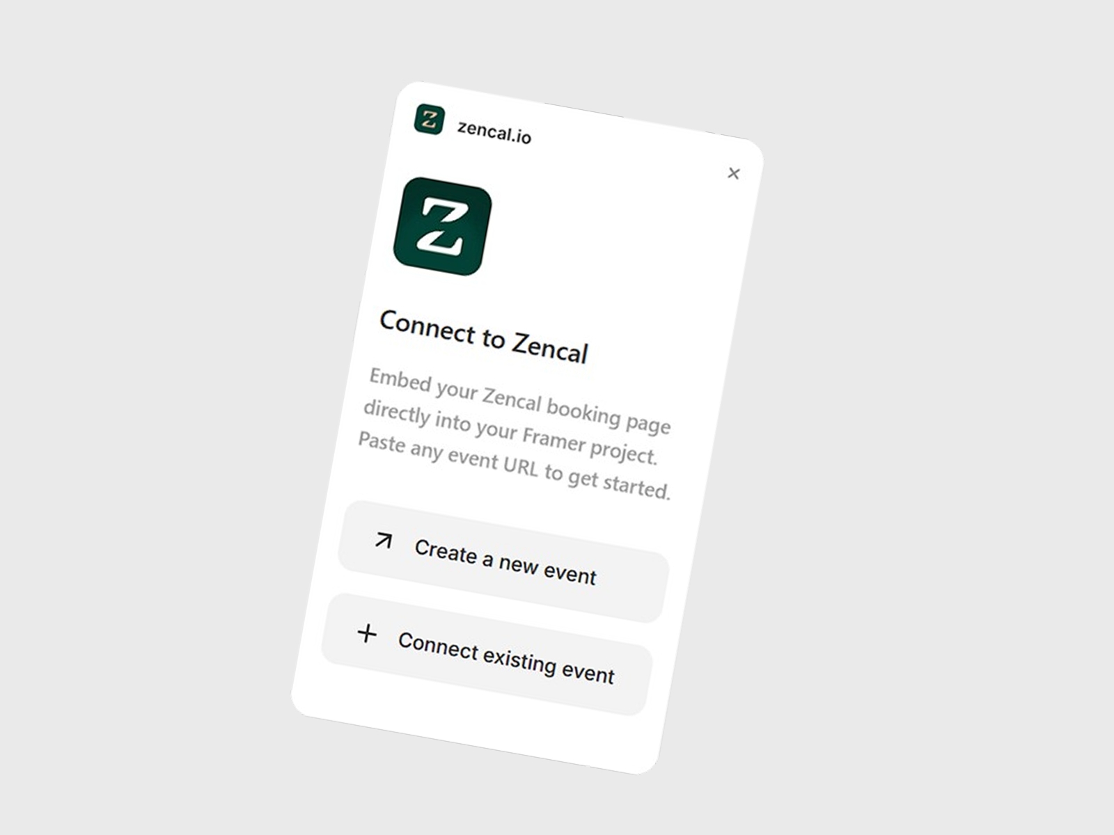 Thumbnail 2 for zencal.io, a Framer Marketplace template by Ahmad.