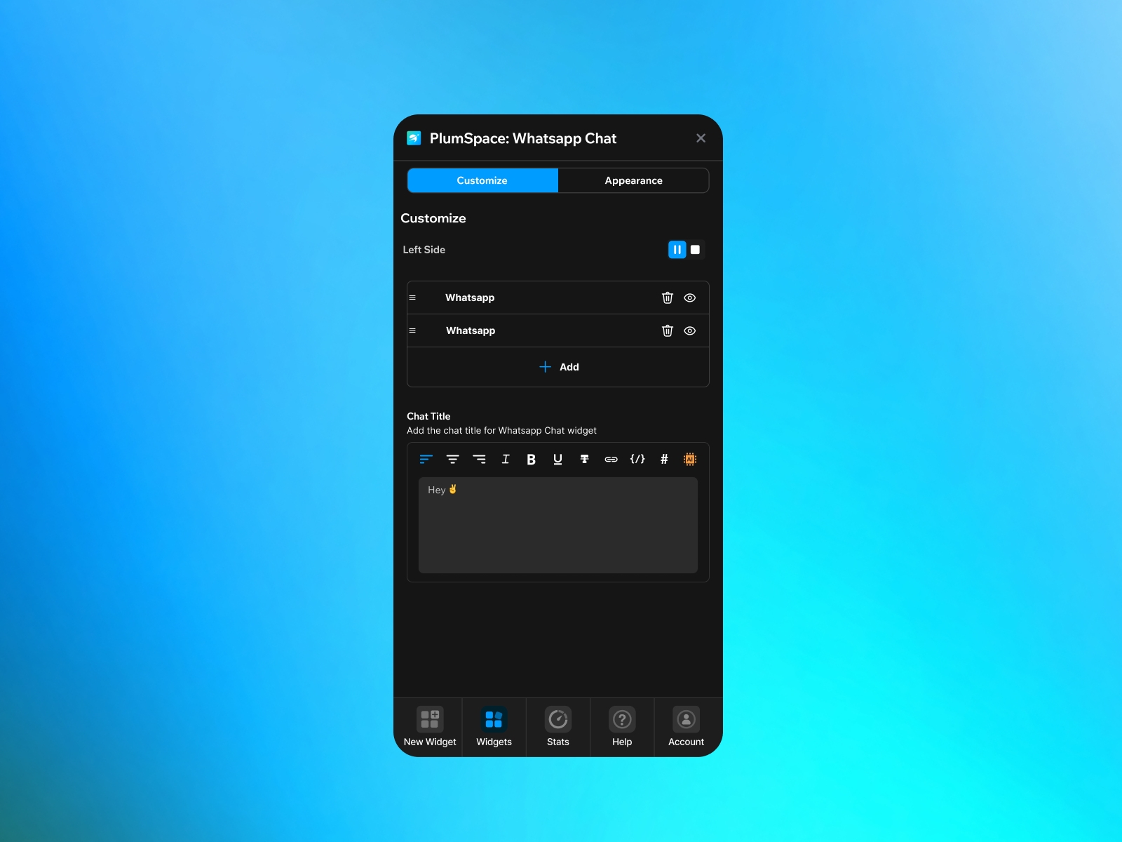 Thumbnail 2 for PlumSpace: WhatsApp Chat, a Framer Marketplace template by PlumSpace.