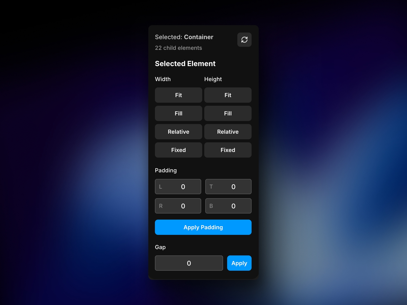 Screenshot 2 for Bulk Layout, a Framer Marketplace plugin by Frederik Roessell.