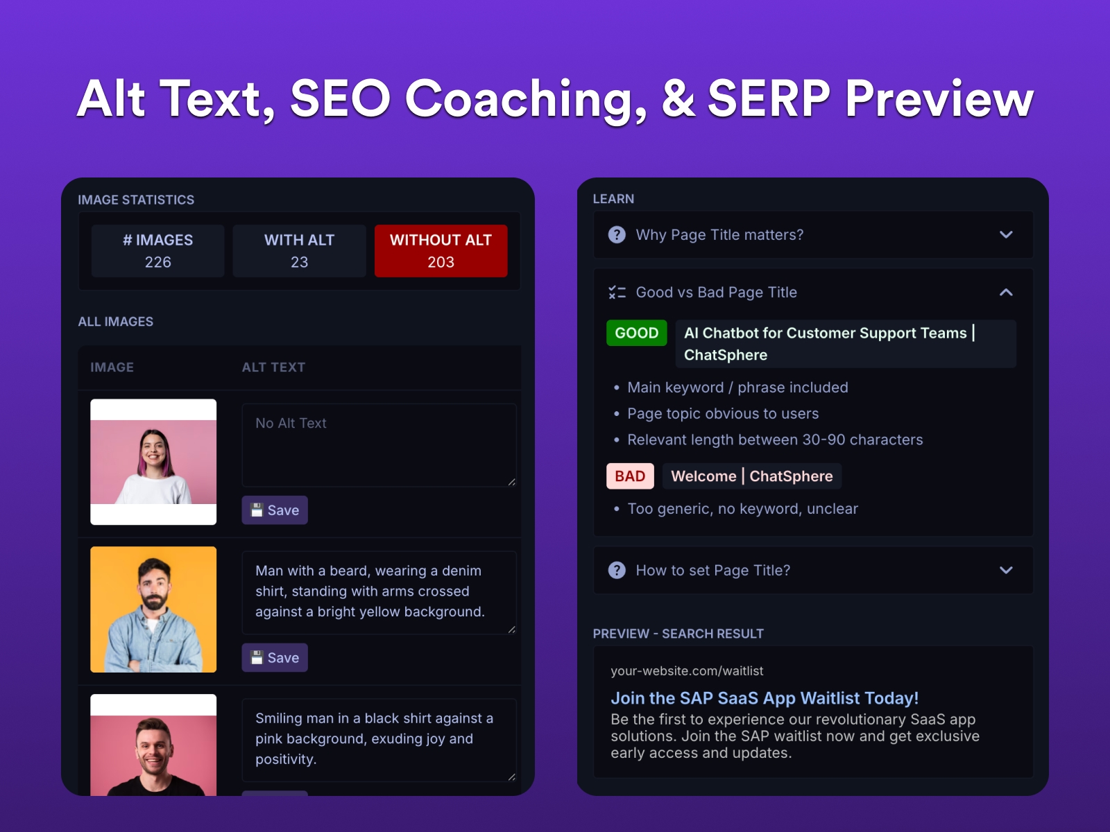 Screenshot 3 for First Rank Pro, a Framer Marketplace plugin by Arunkumar A.