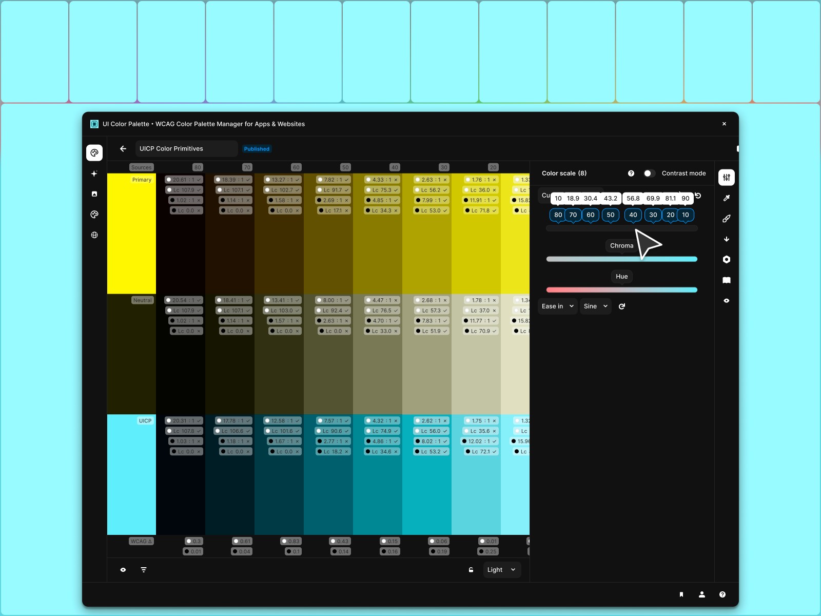 Thumbnail 1 for UI Color Palette, a Framer Marketplace template by Aurélien Grimaud.