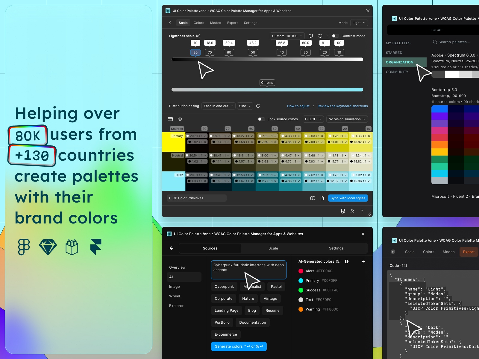 Screenshot 4 for UI Color Palette, a Framer Marketplace plugin by Aurélien Grimaud.