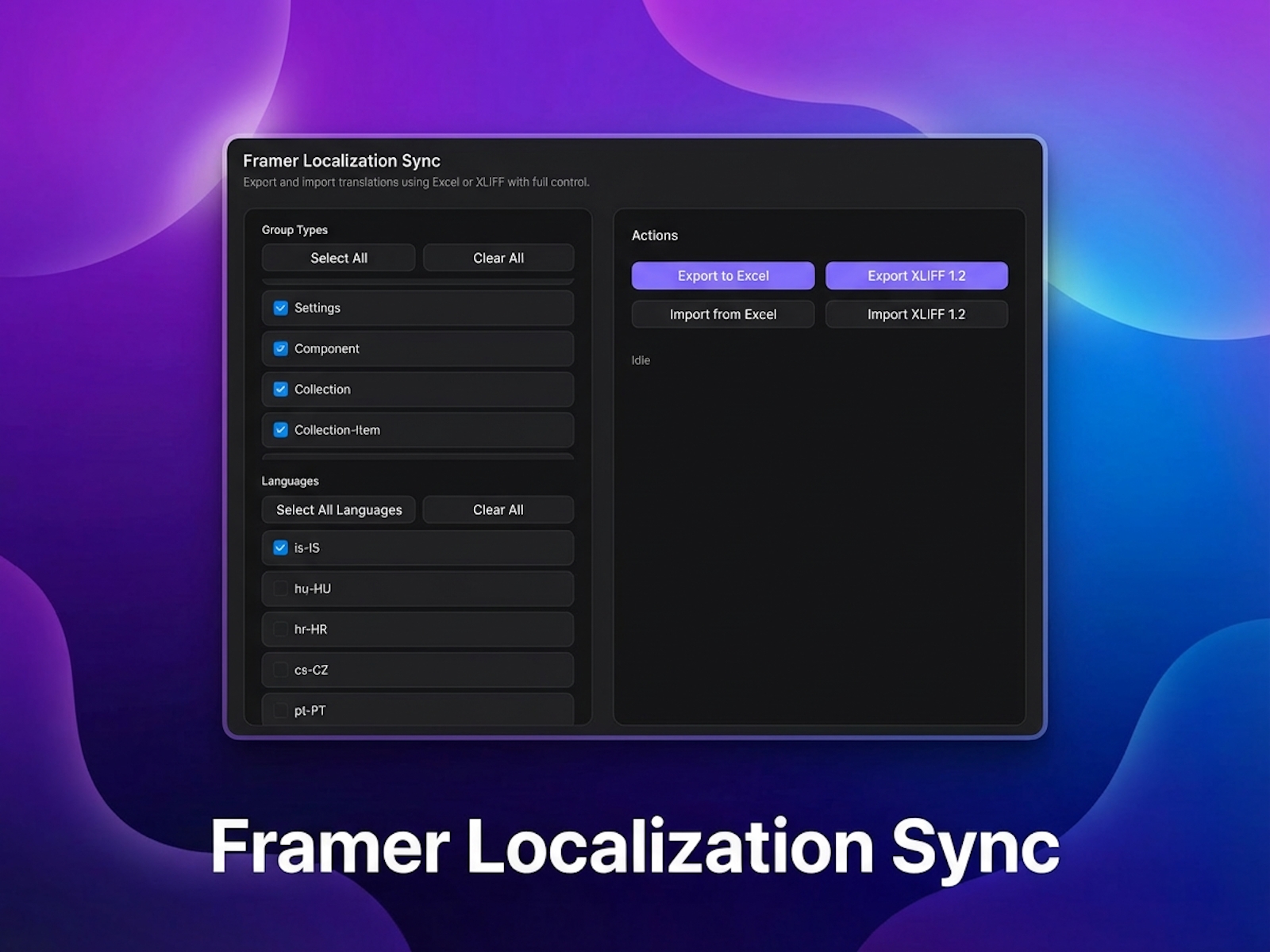 Thumbnail 2 for Framer Localization Sync, a Framer Marketplace template by Josh Bolland.