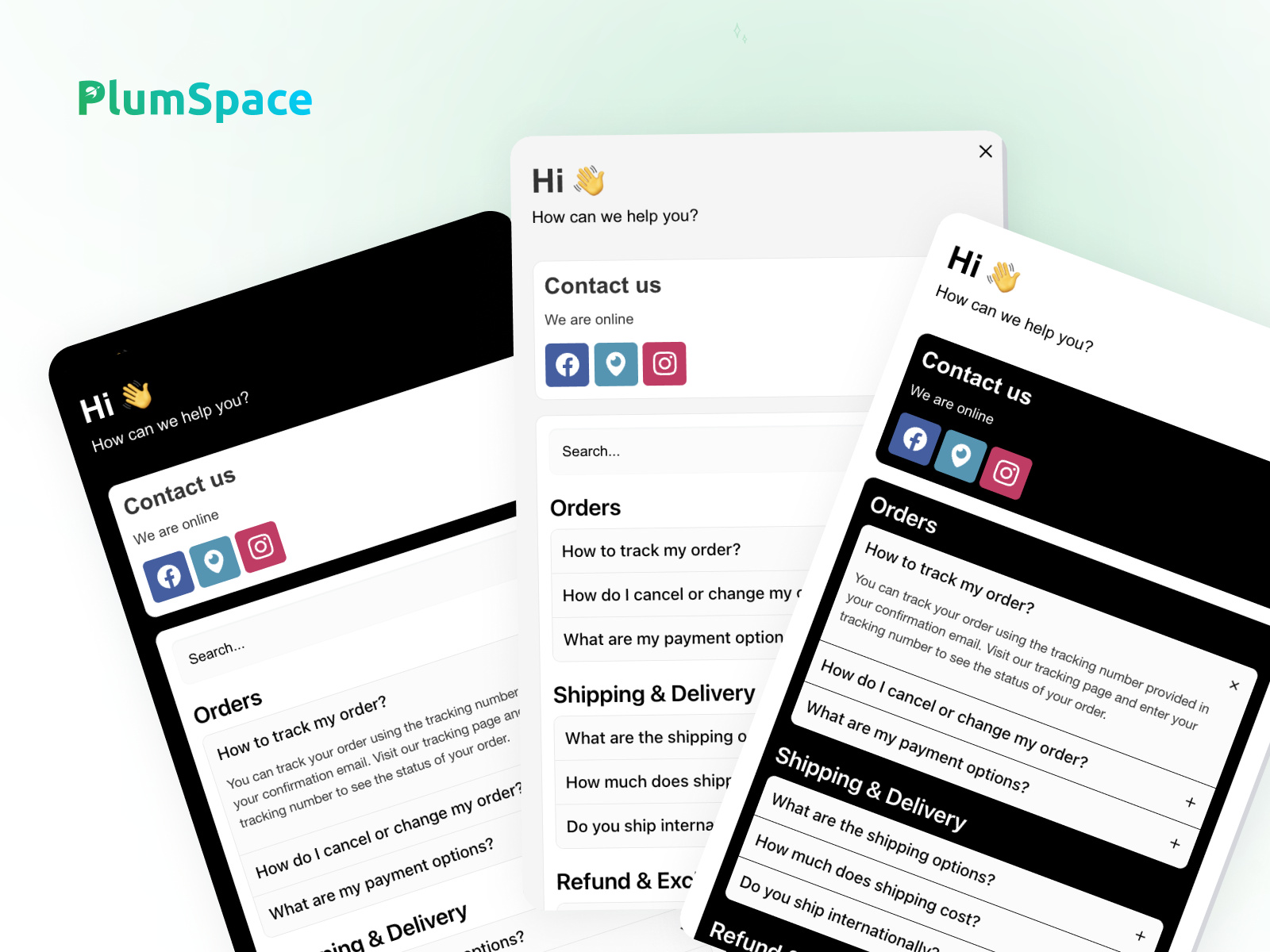 Screenshot 1 for PlumSpace: FAQ, a Framer Marketplace plugin by PlumSpace.